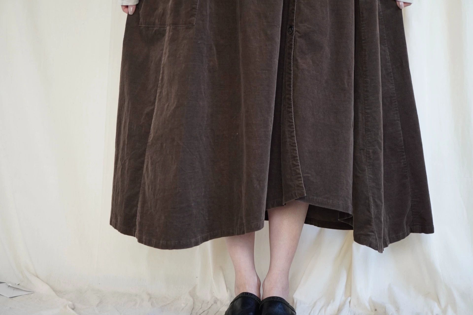 Y's Y's 1980s Living Corduroy Asymmetric Robe Size ONE SIZE - 9 Thumbnail