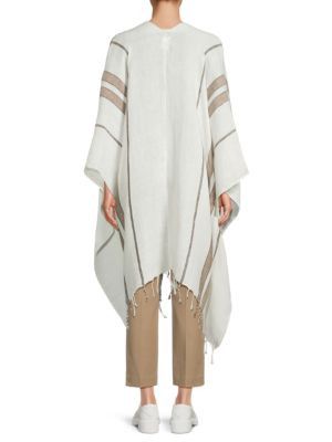 Brunello Cucinelli o1y0725 Size : OS / Cloak in White Size ONE SIZE - 2 Thumbnail