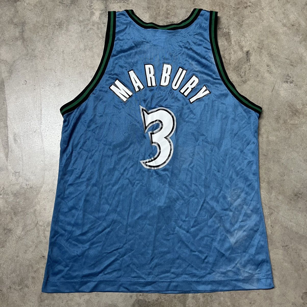Champion × NBA × Vintage Vintage 2000’s NBA Minnesota Timberwolves S. Marbury Jersey Size US XL / EU 56 / 4 - 7 Thumbnail