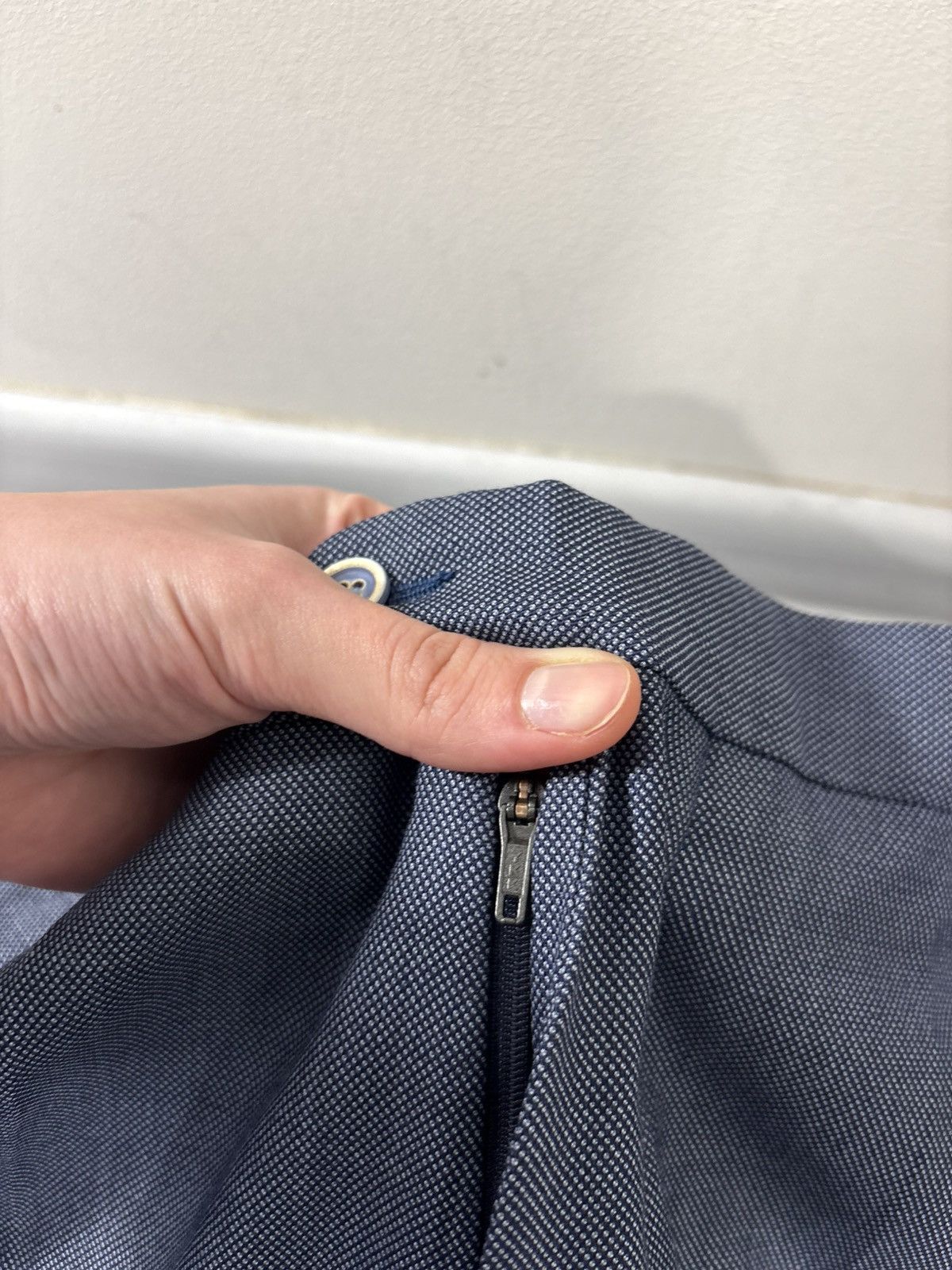 Vitale Barberis Canonico Thomas Baldwin Sartoriale Men’s VBC Super 140s Wool Suit Size 40R - 22 Thumbnail