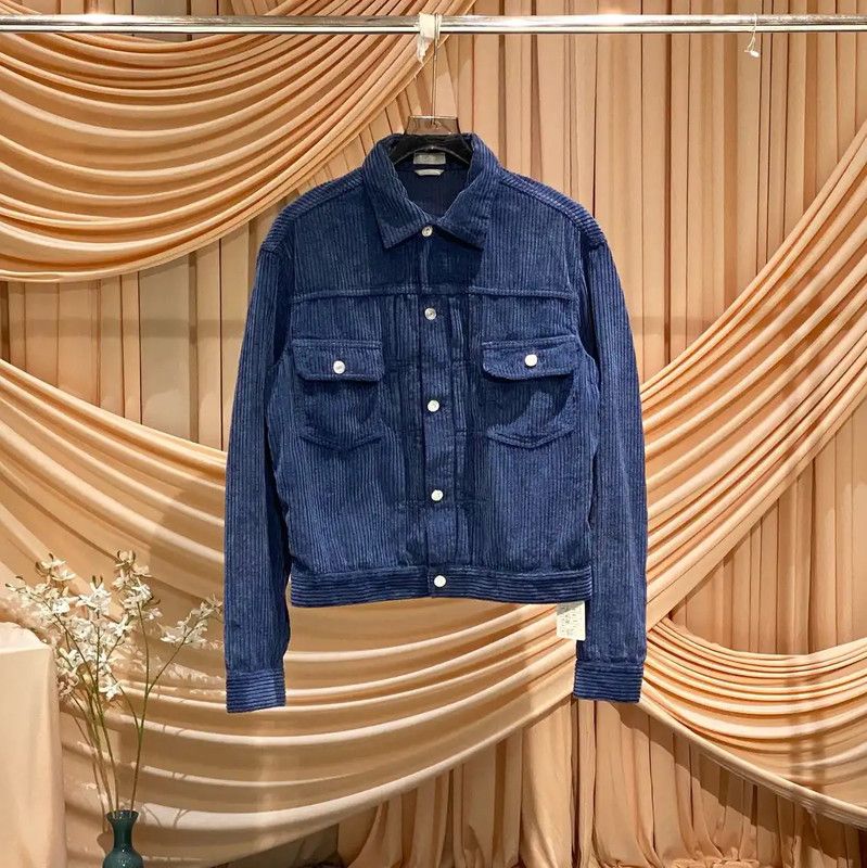 Dior Blue Cotton Blend Men's Jacket 0089