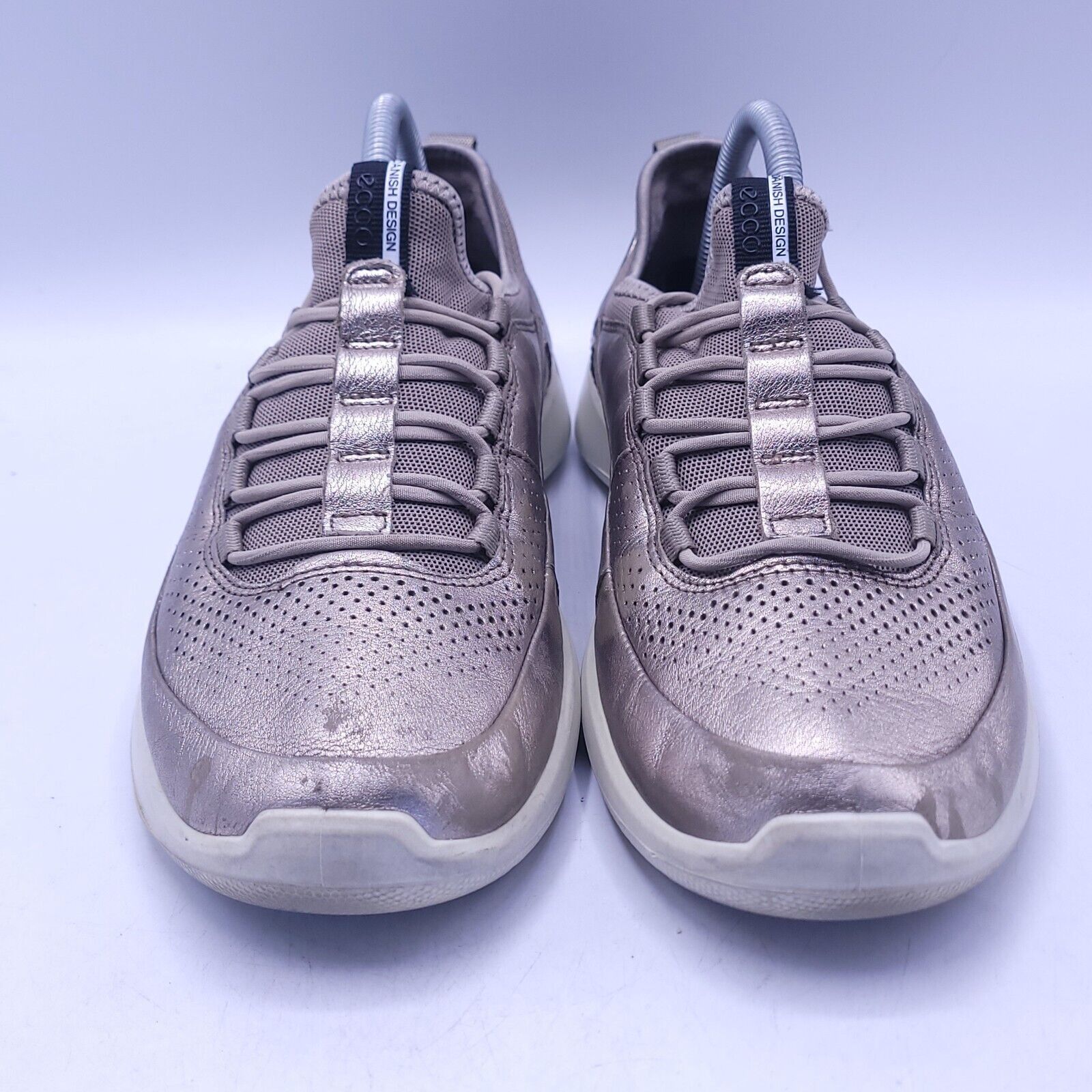 Ecco Ecco Outdoor Sneaker Shoe Womens Size 10.5 41 Silver White Size US 10.5 / IT 40.5 - 2 Thumbnail