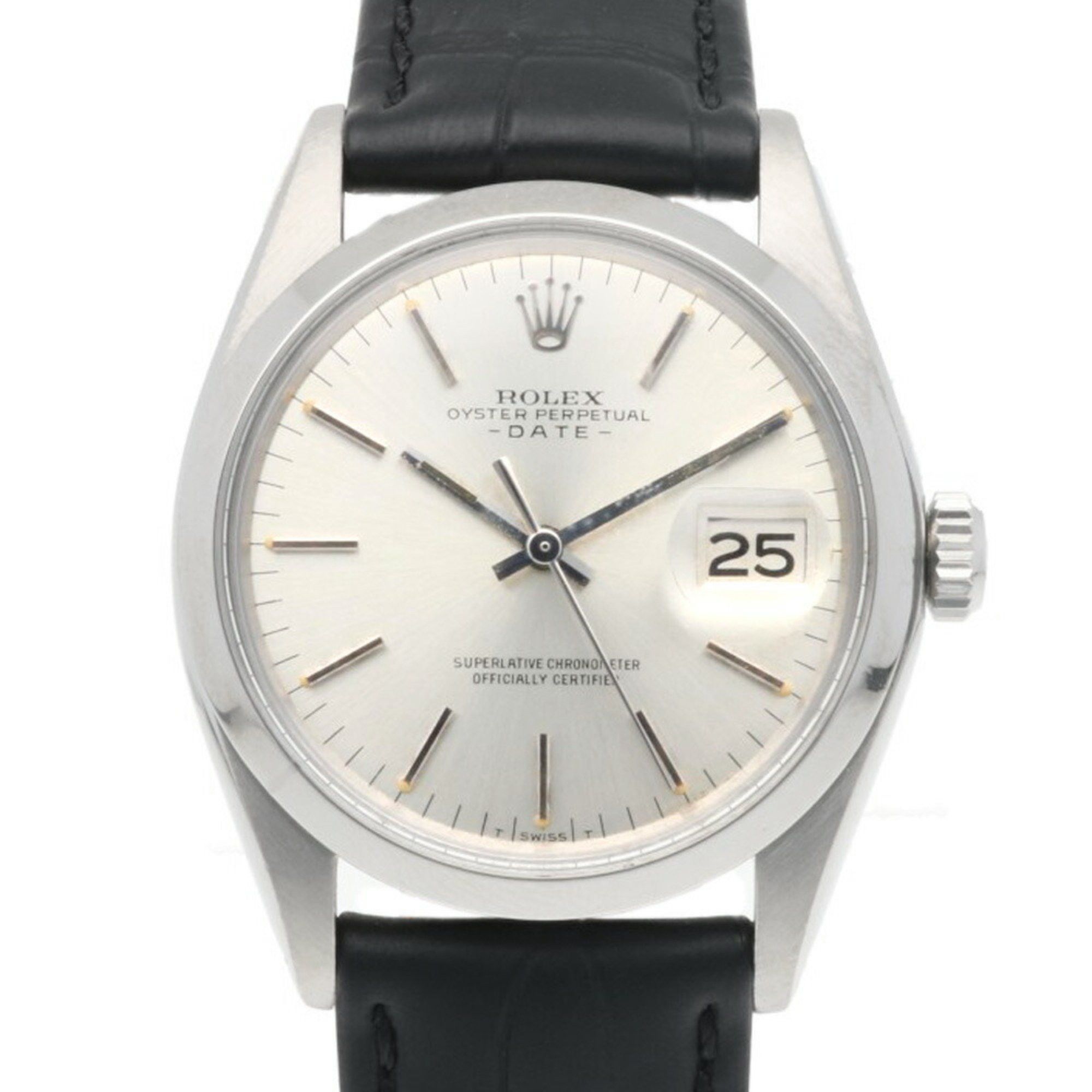 Rolex Rolex Date Oyster Perpetual Watch Stainless Steel 1500 Automatic Men's ROLEX No. 31 1970 Model Overhauled RWA01000000005230 Size ONE SIZE - 1 Thumbnail