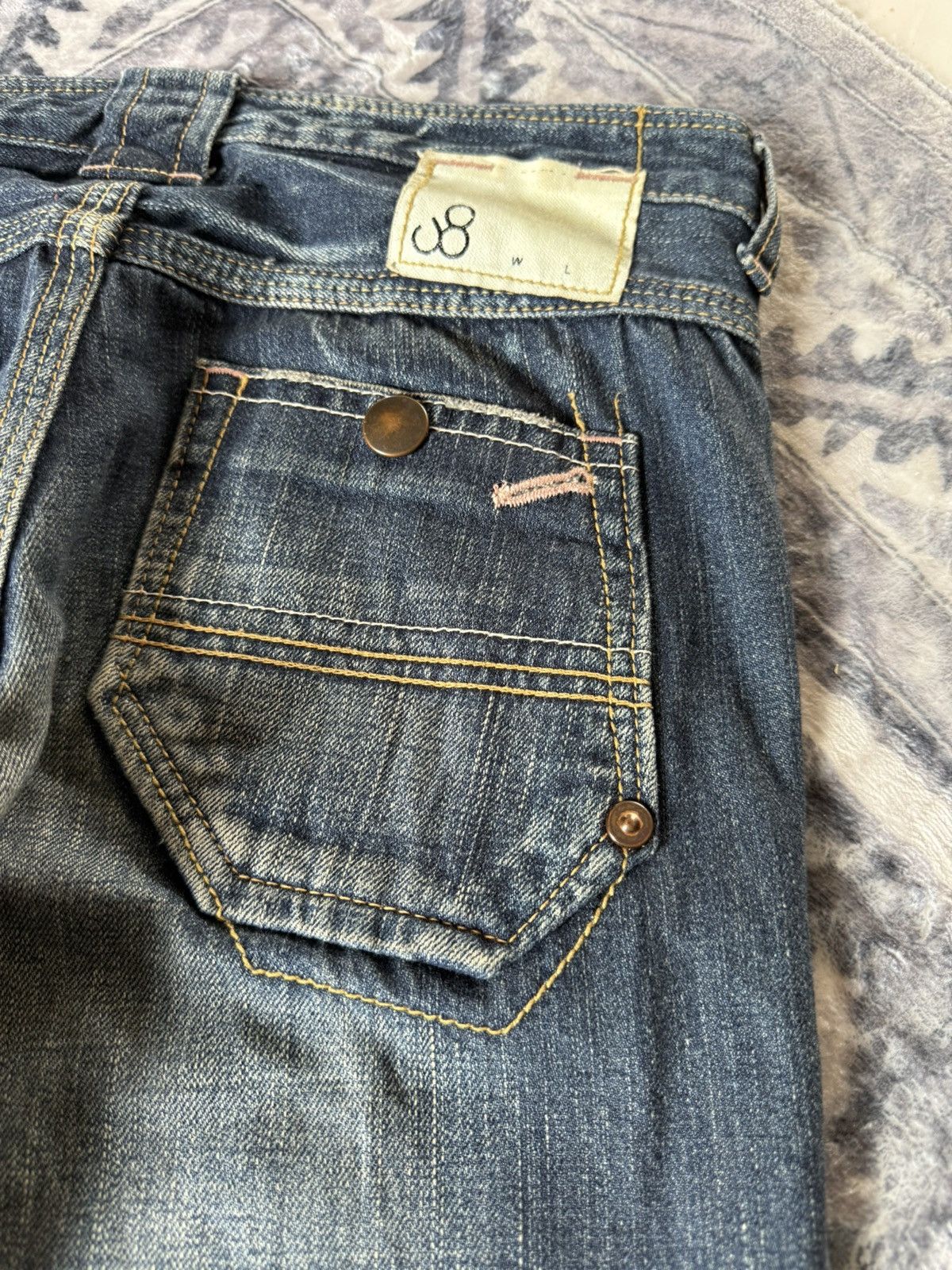 Japanese Brand JohnBull Japan Carpenter Wide Leg Flared Jeans Size US 29 - 5 Thumbnail