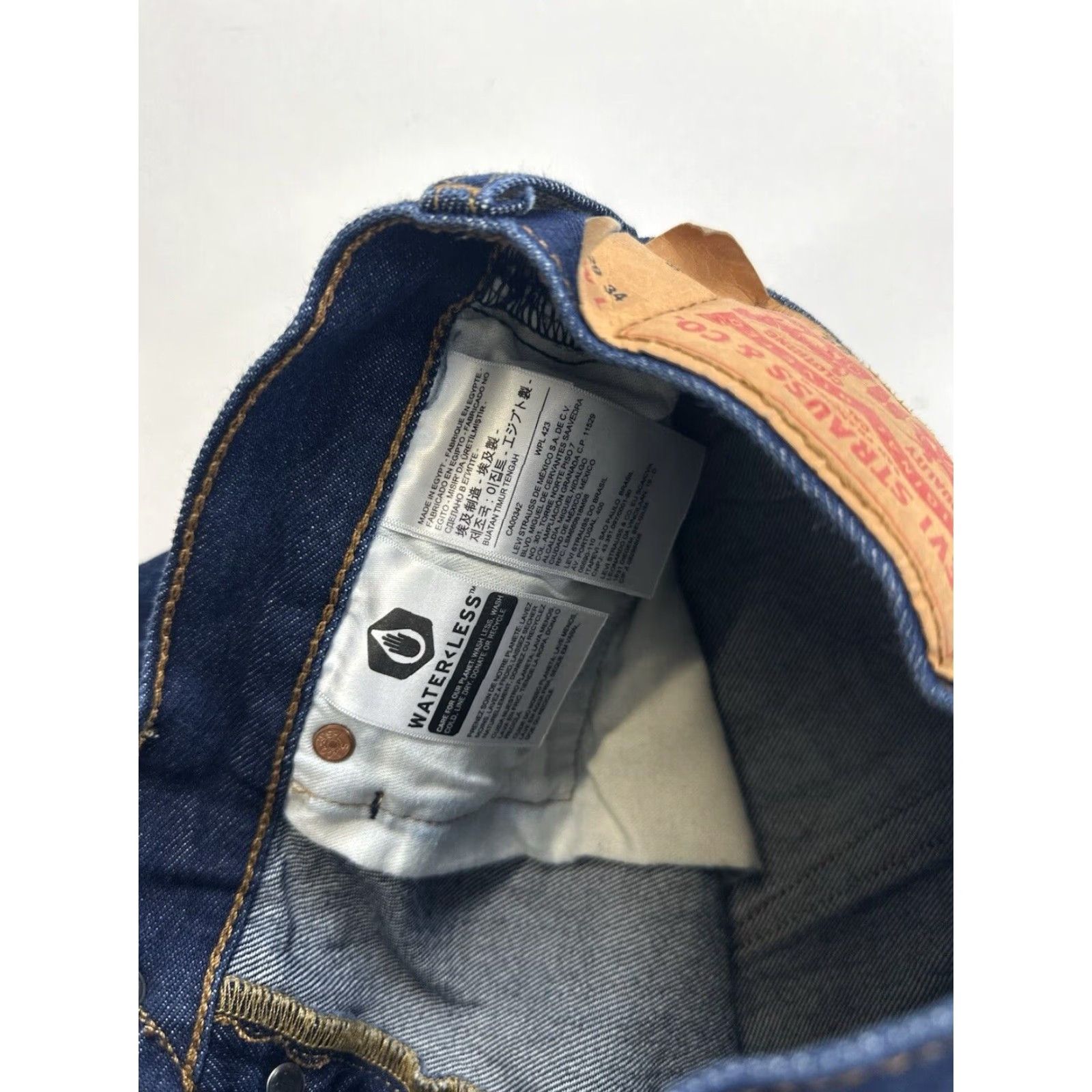 Levi's Levi’s 501 Jeans Mens 28 Regular Dark Blue Paint Spattered Wash Tag 29x34 Not Redline Size US 28 / EU 44 - 7 Thumbnail