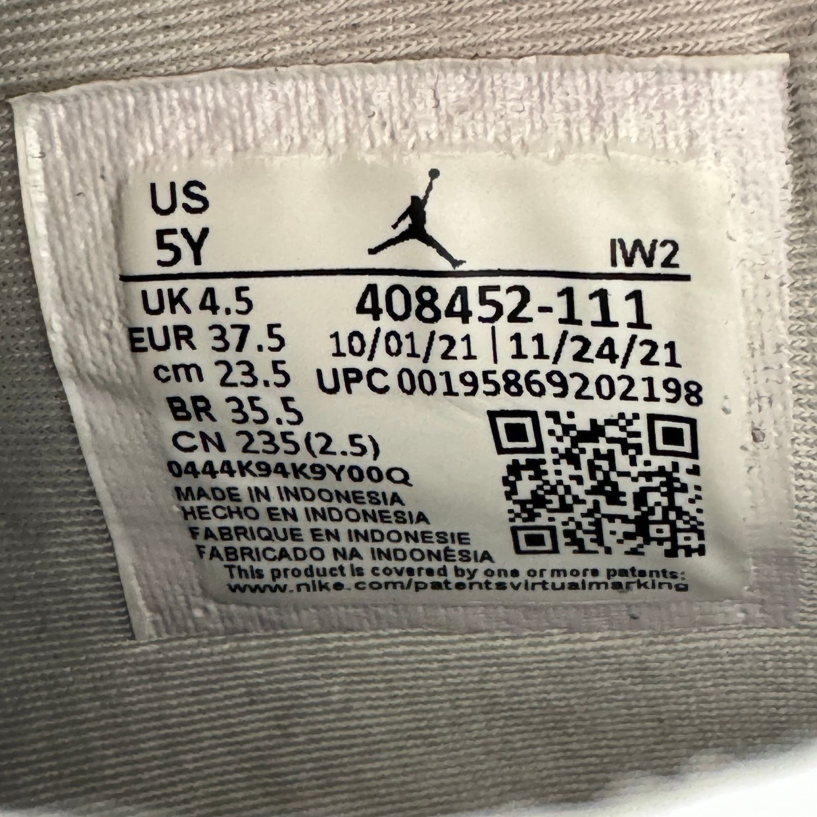 Jordan Brand × Nike Size 5 Nike Air Jordan 4 Retro GS Military Black Men's Shoes Size US 5 / EU 37 - 8 Thumbnail