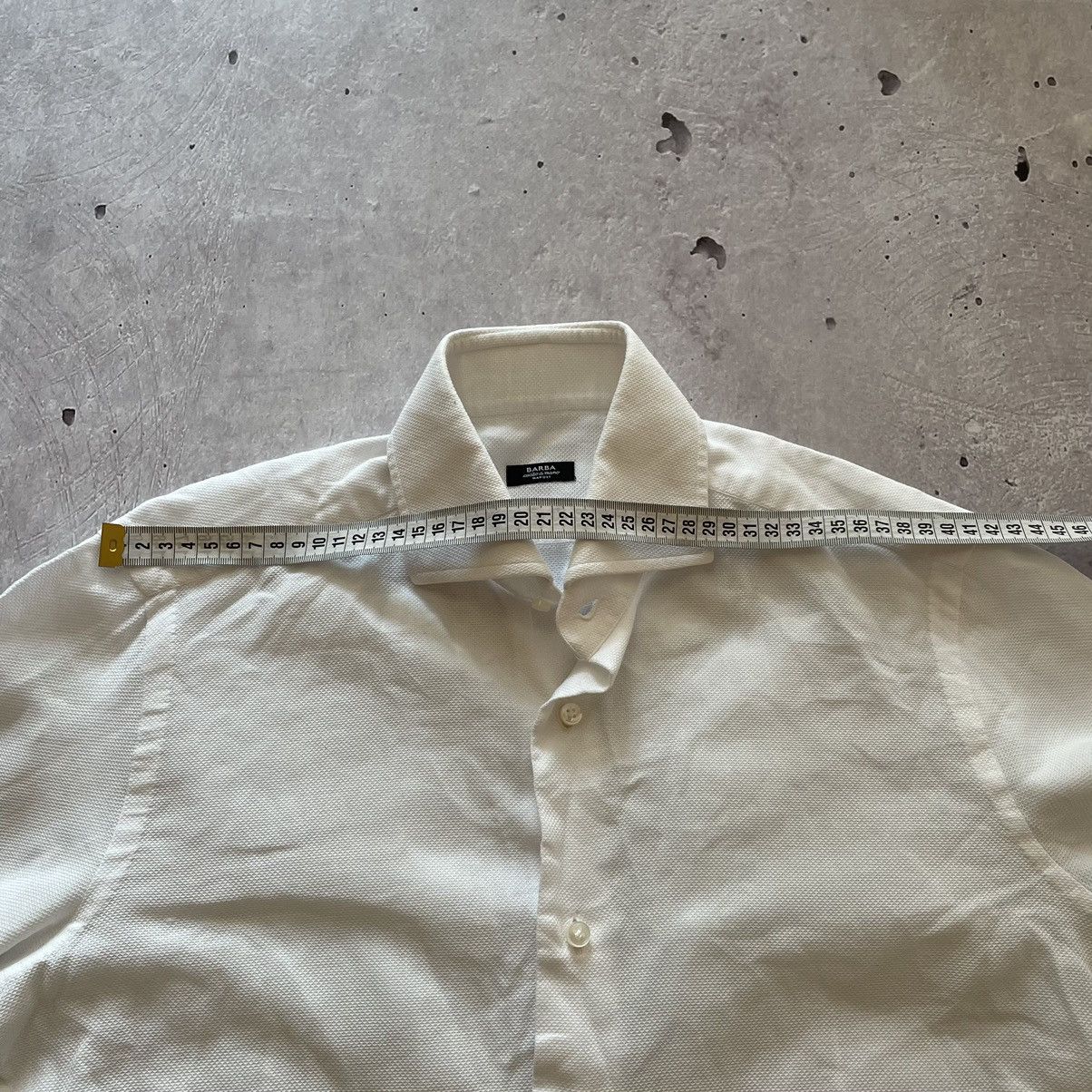 Barba Napoli Barba Napoli White Men's Buttons up Shirt Size 38 Size US M / EU 48-50 / 2 - 10 Thumbnail