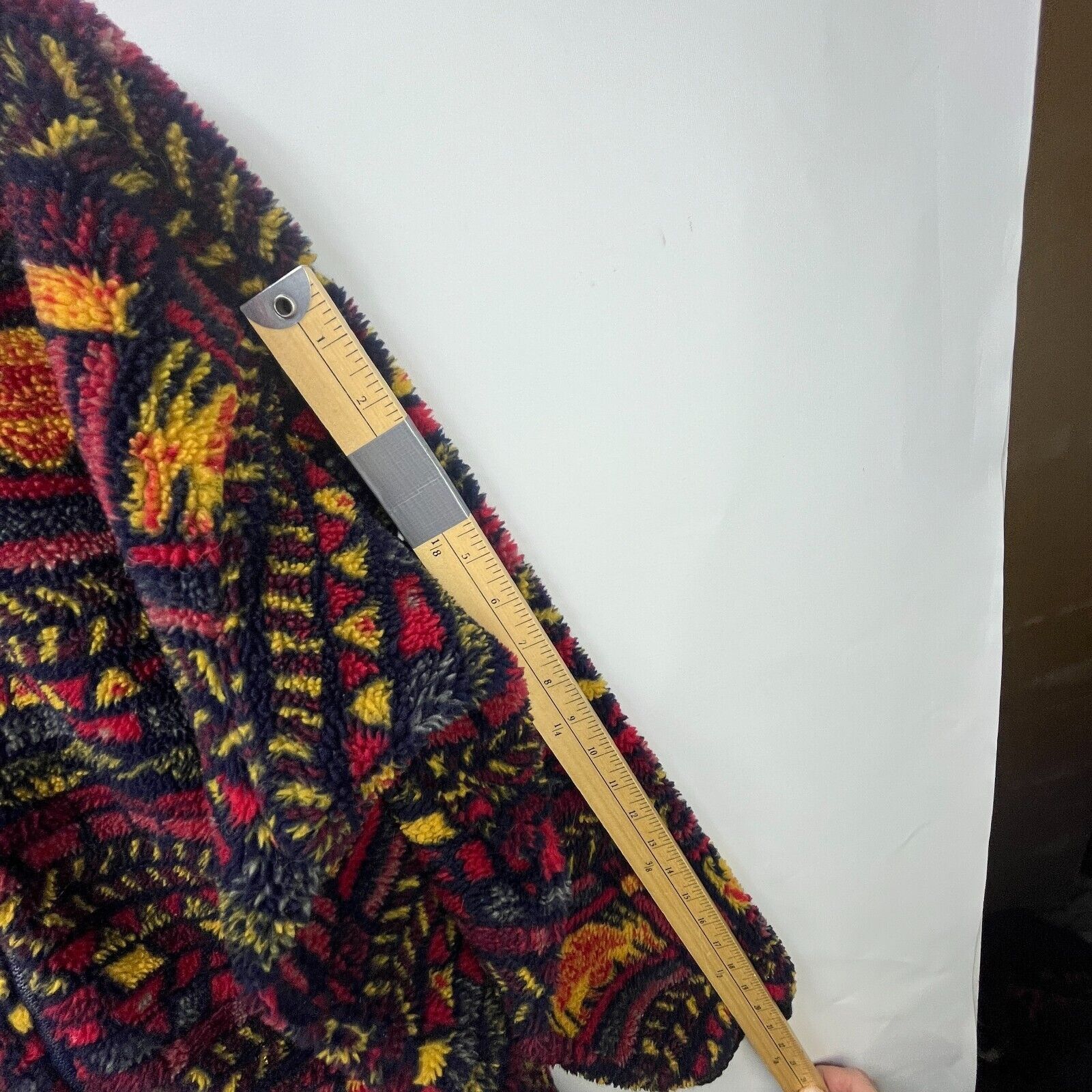 Columbia × Vintage Vintage 90s Columbia Deep Pile Fleece Aztec Pattern Medium Size M / US 6-8 / IT 42-44 - 10 Thumbnail