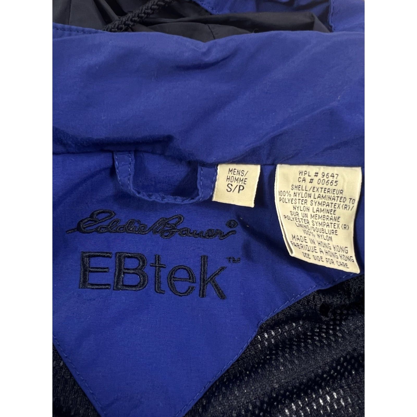 Eddie Bauer VINTAGE Eddie Bauer Ebtek Jacket Blue Hooded Coat Mens Small Zip Rain Coat Outdoor Ski Classic Style Mens Size US S / EU 44-46 / 1 - 4 Thumbnail