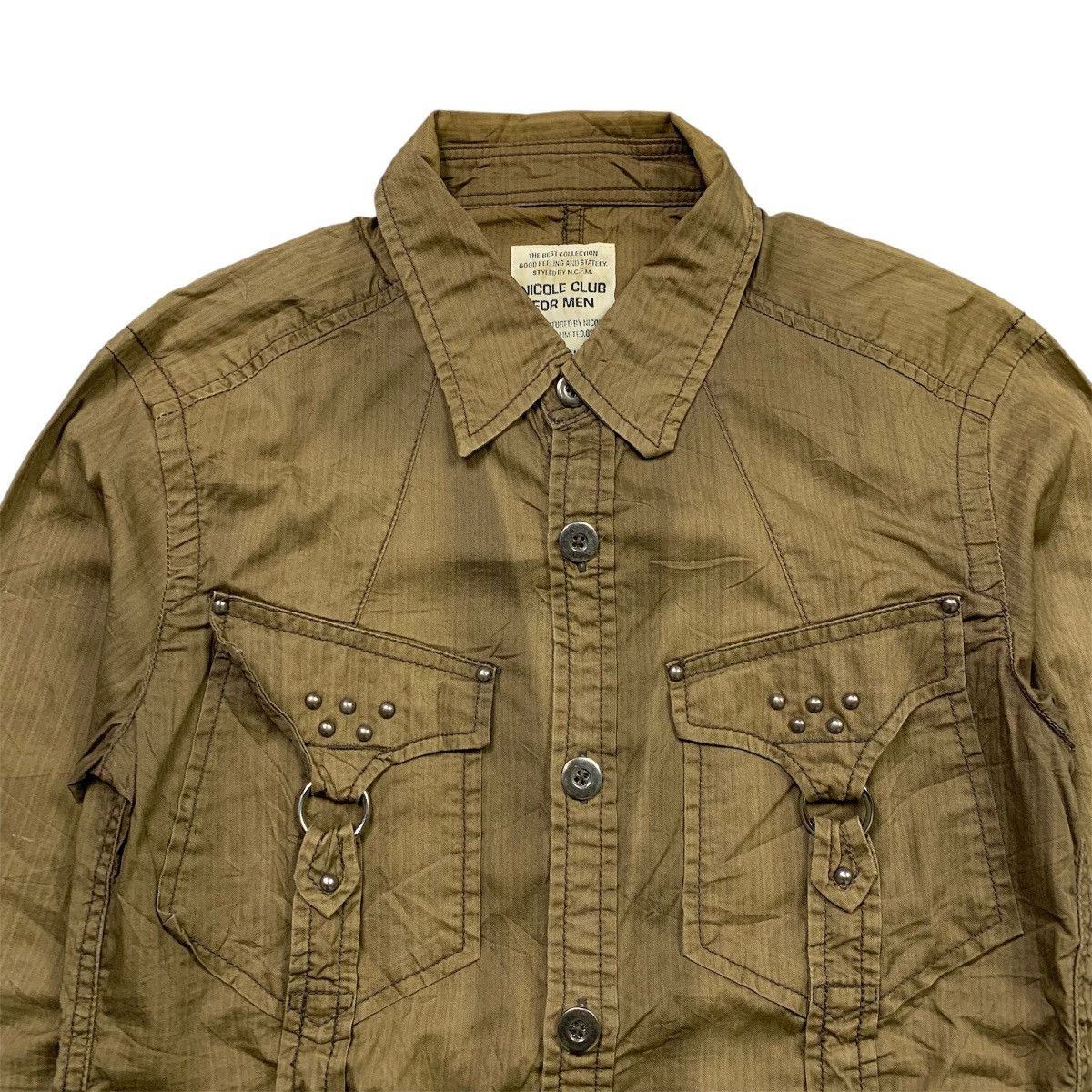 14th Addiction Nicole Club For Men Studded Long Shirt ifsix GOA Style Size US M / EU 48-50 / 2 - 2 Thumbnail