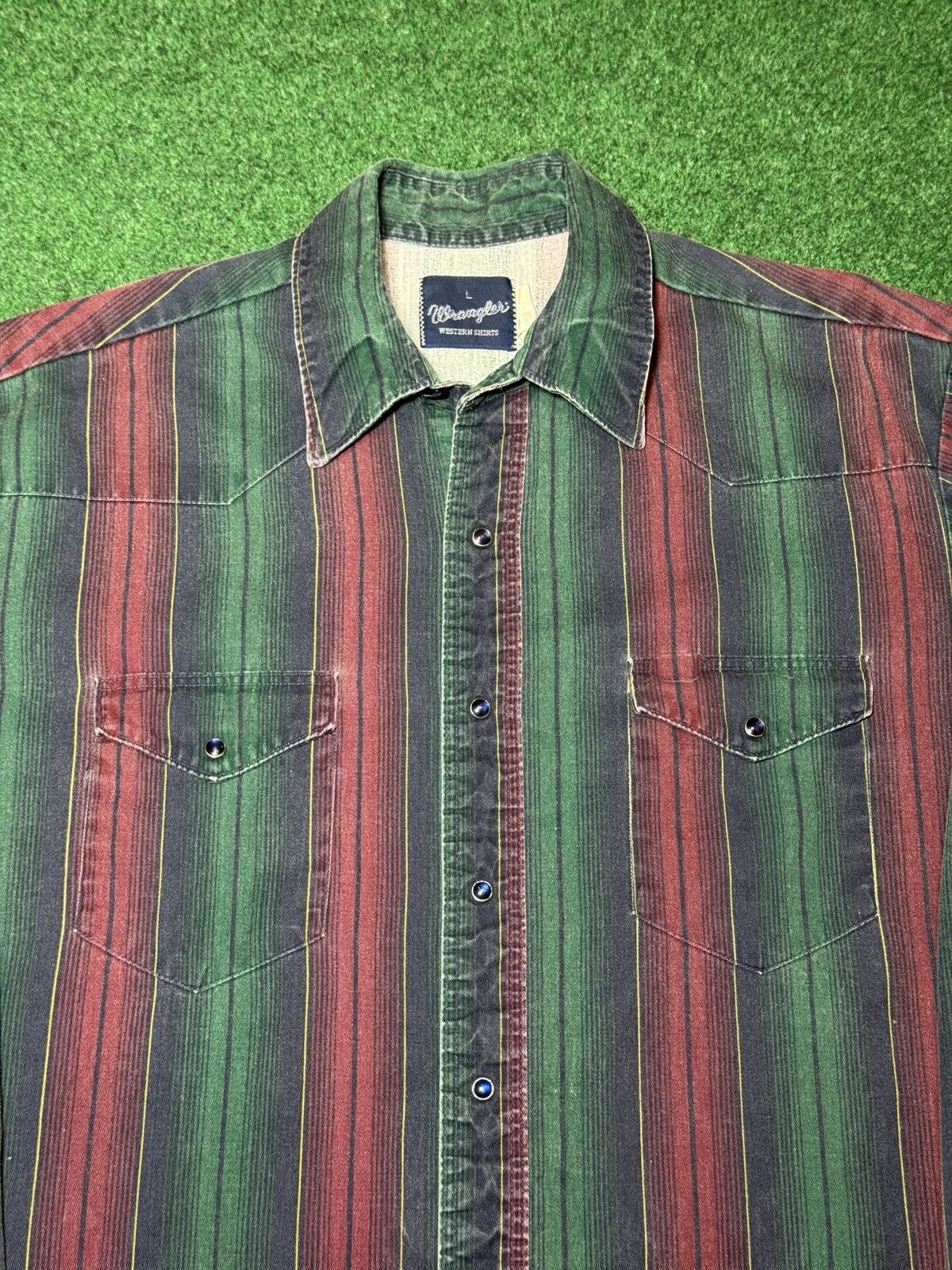 Wrangler Wrangler Brushpopper Pearl Snap Western L Shirt 23x29 Size US L / EU 52-54 / 3 - 2 Thumbnail