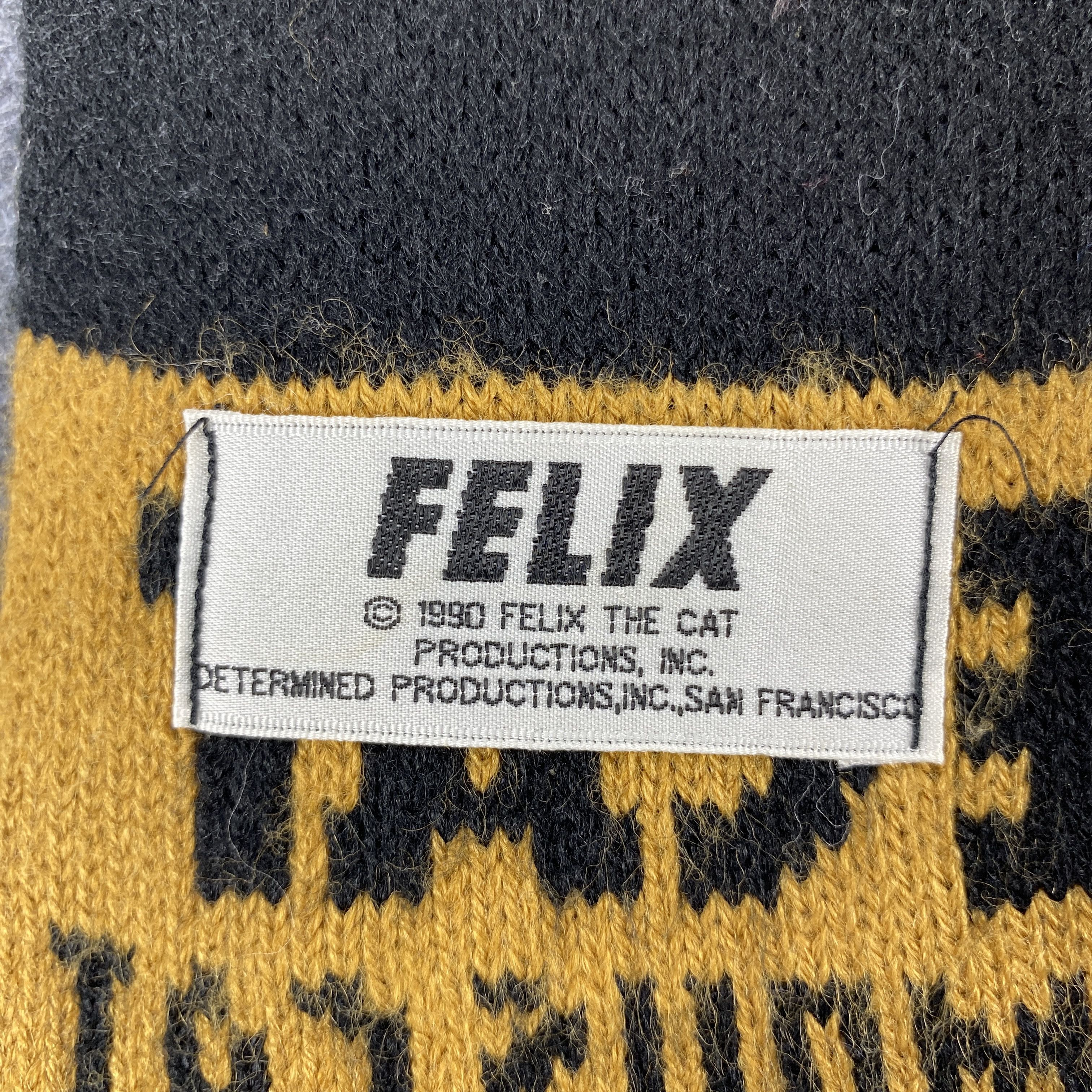 Cartoon Network × Felix × Vintage Felix The Cat Scarf # Muffler # Neckwear # D631 Size ONE SIZE - 2 Thumbnail