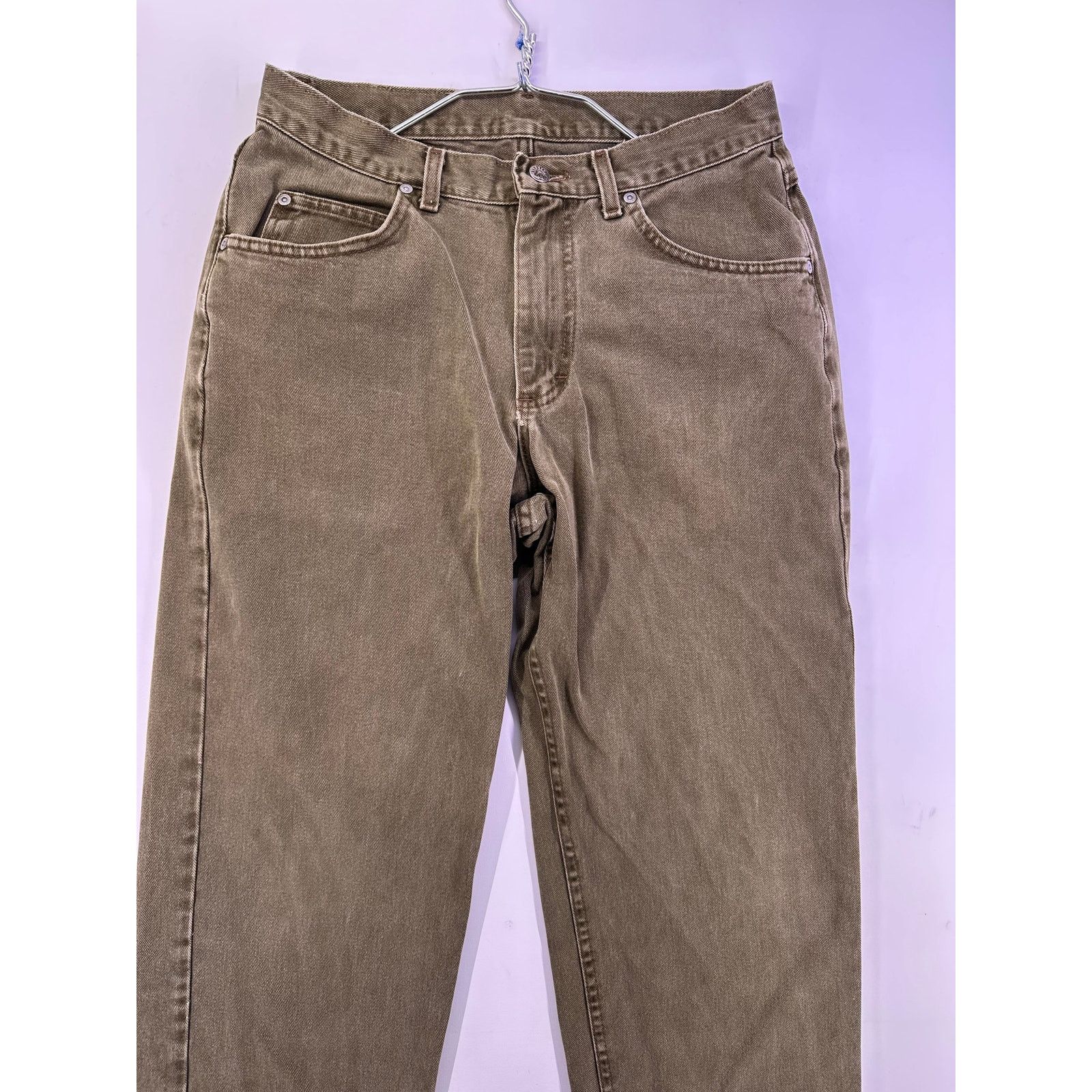 Lee Vintage Riveted Lee gold Brown Jeans Size 33x32 Size US 33 - 4 Thumbnail