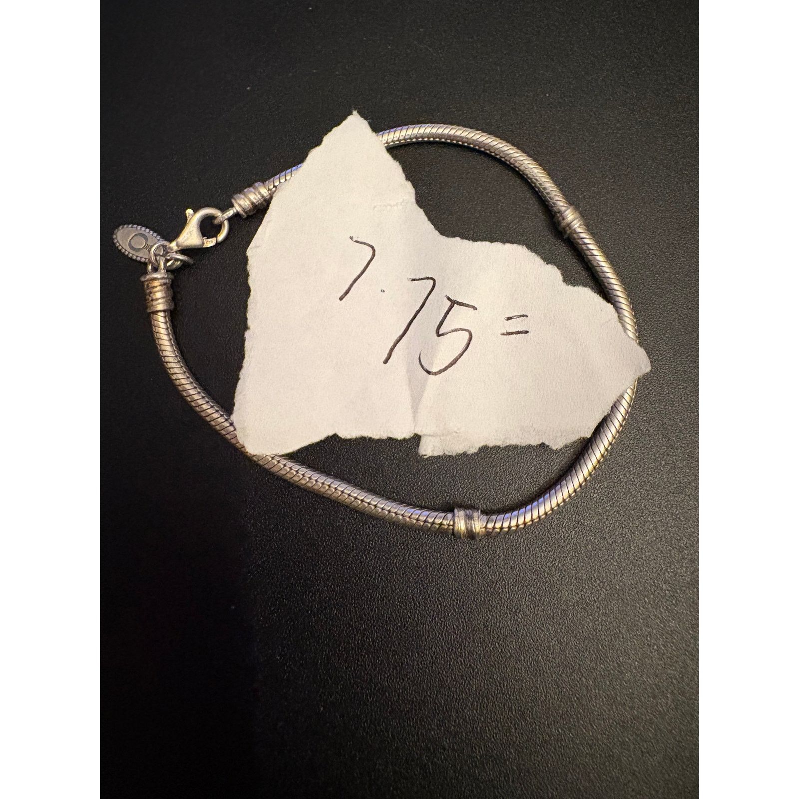 pandora Pandora Sterling Silver Snake Chain Bracelet 7.75 Size ONE SIZE - 7 Thumbnail