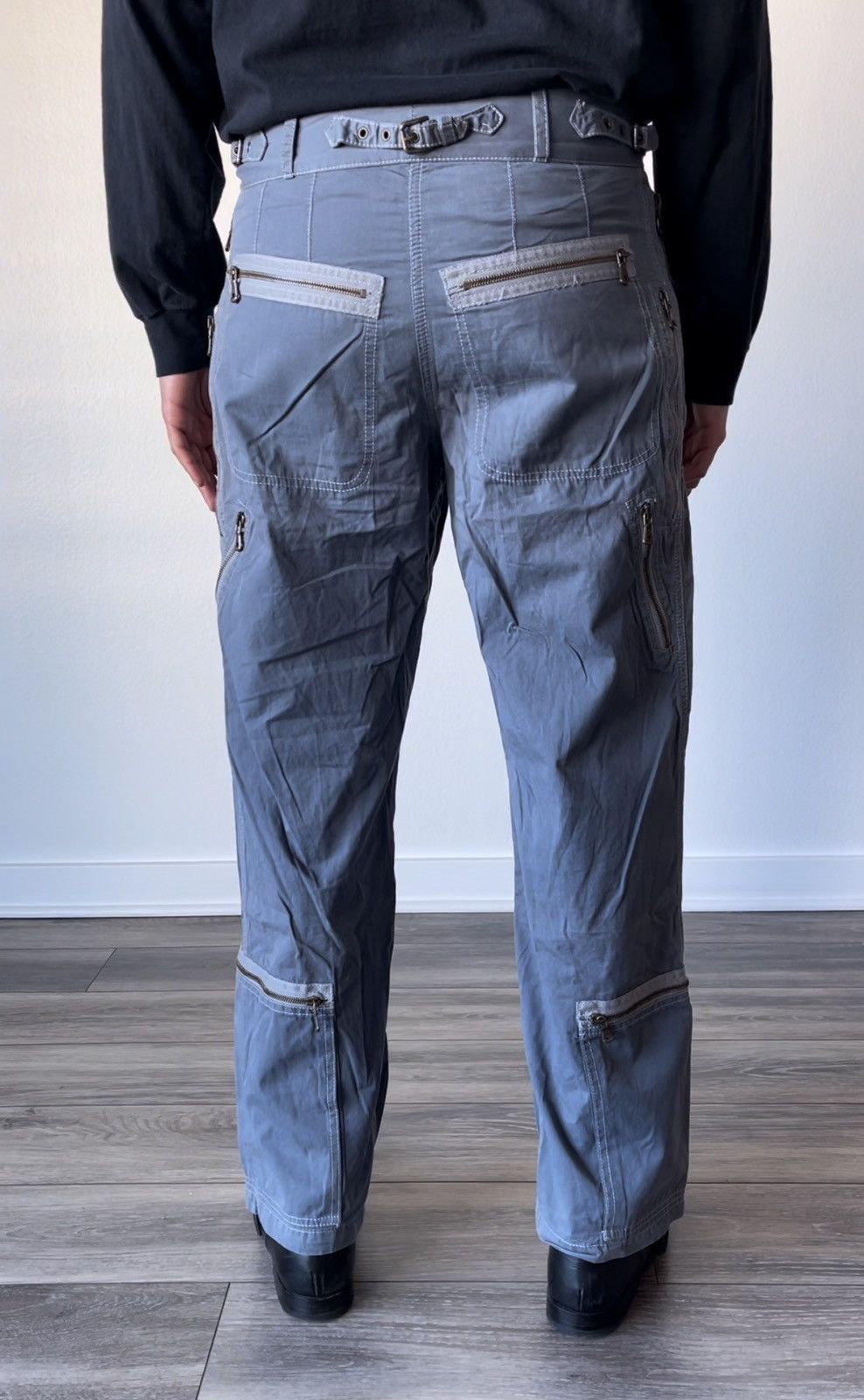 Dolce & Gabbana AW2003 Parachute Flight Cargo Pants Size US 33 - 3 Thumbnail