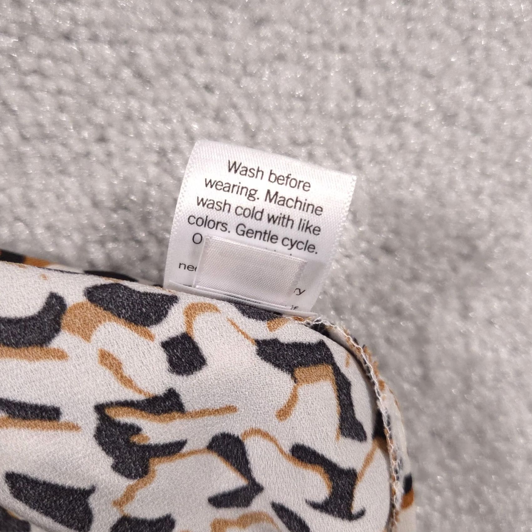 Nine West Nine West Blouse Womens Large Sleeveless Animal Print Top Career Workwear Size L / US 10 / IT 46 - 7 Thumbnail