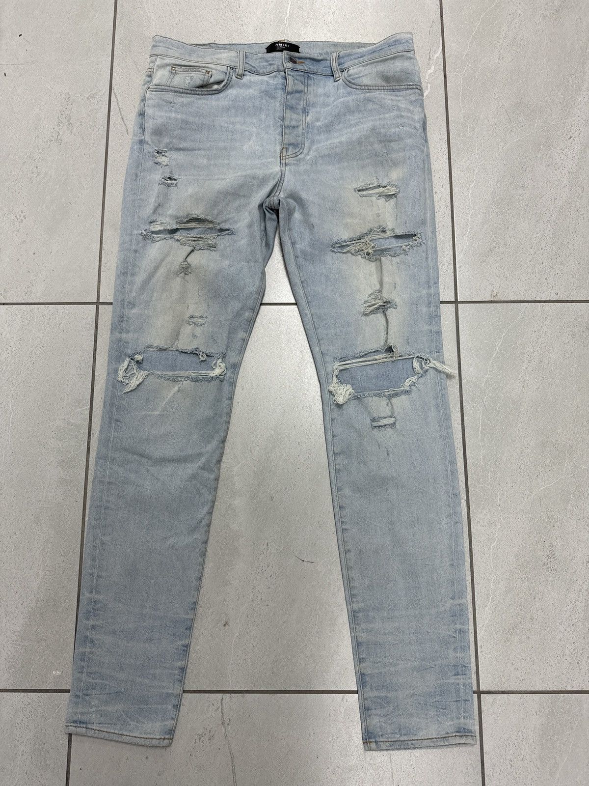 Amiri Amiri thrasher blue Size US 38 / EU 54 - 1 Thumbnail