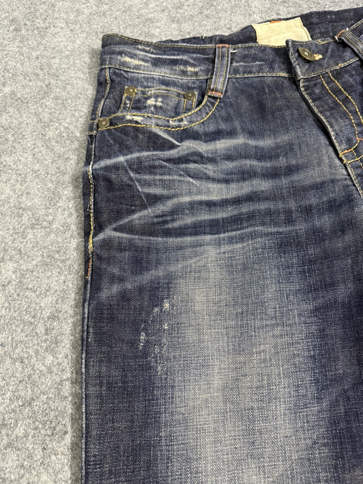 Hysteric Glamour A16 VINTAGE LOLITA DISTRESS CLAWMARK MUDWASH Size US 33 - 22 Thumbnail