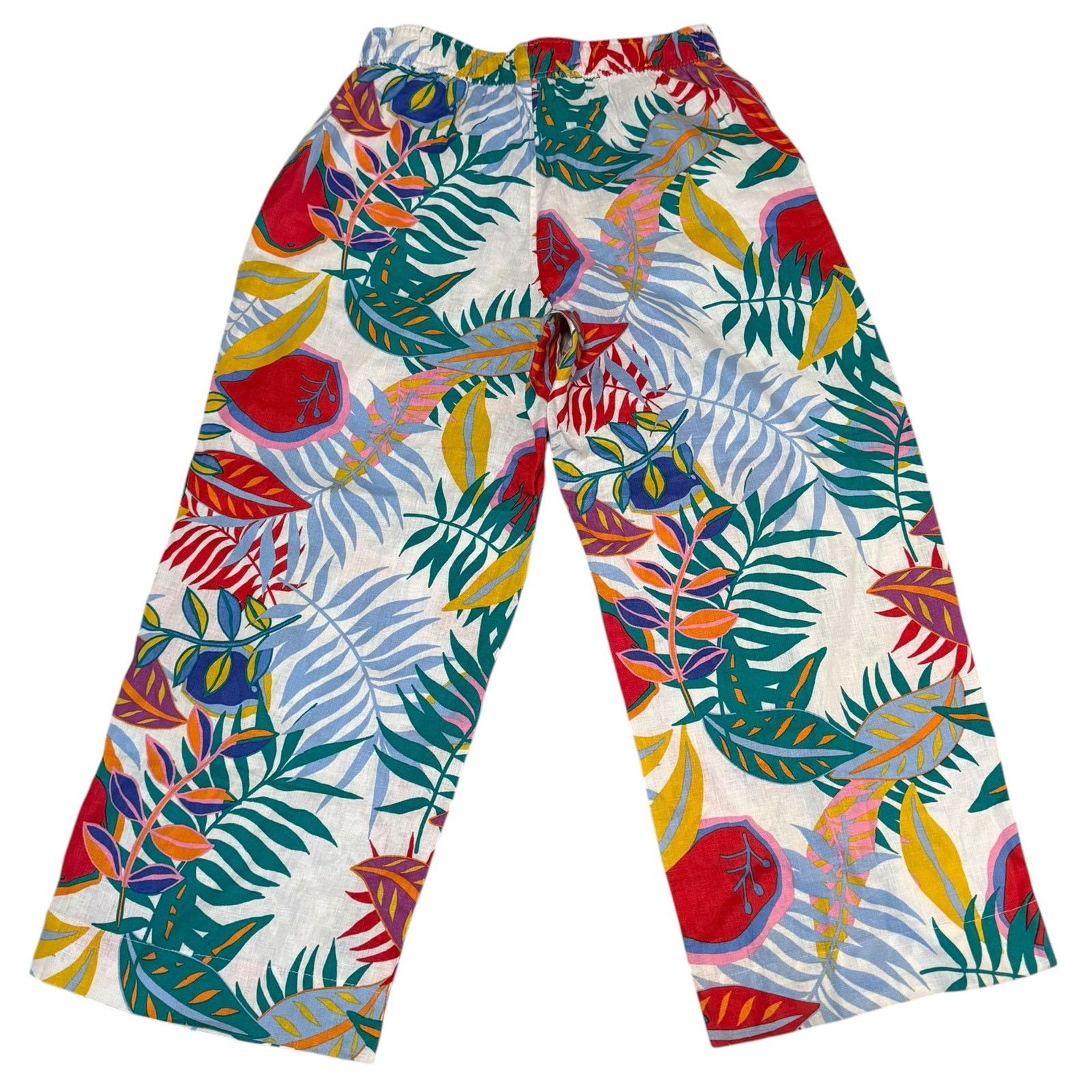 Other C&C California Linen Pants Wide Leg Crop Tropical Large Size 31" - 5 Thumbnail