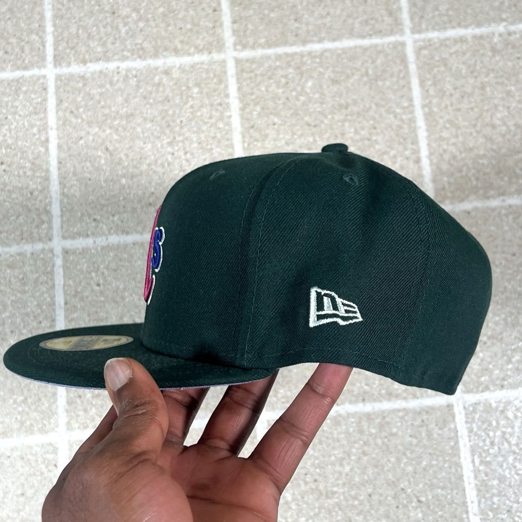 New Era NEW ERA Oakland Athletics Hat 59FIFTY Green Polarlights Size 7 7/8 Mens Baseball Cap Size ONE SIZE - 4 Thumbnail