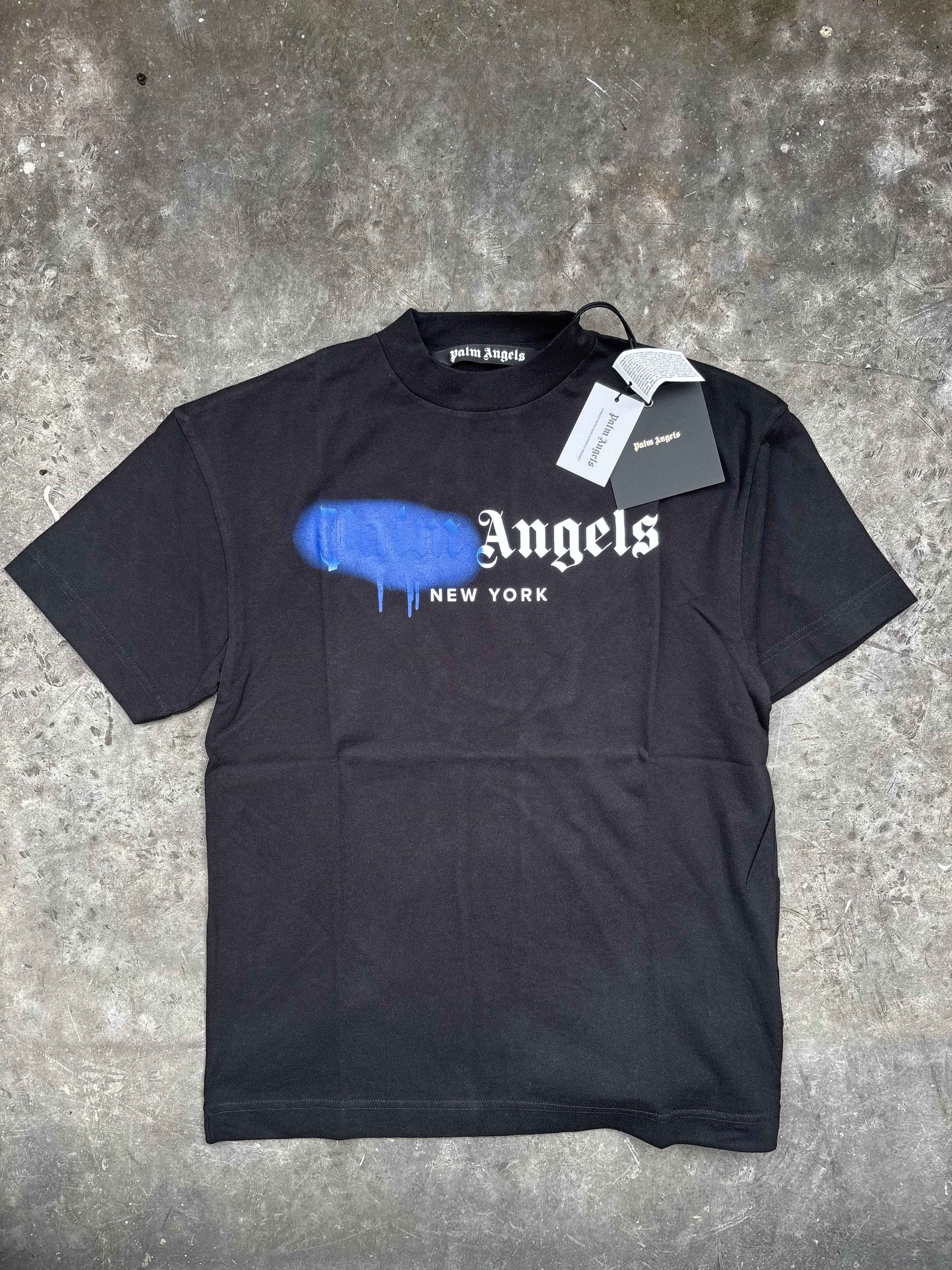 Palm Angels Palm Angels Sprayed New York 2021 T-Shirt XS Brand New With Size US XS / EU 42 / 0 - 1 Thumbnail