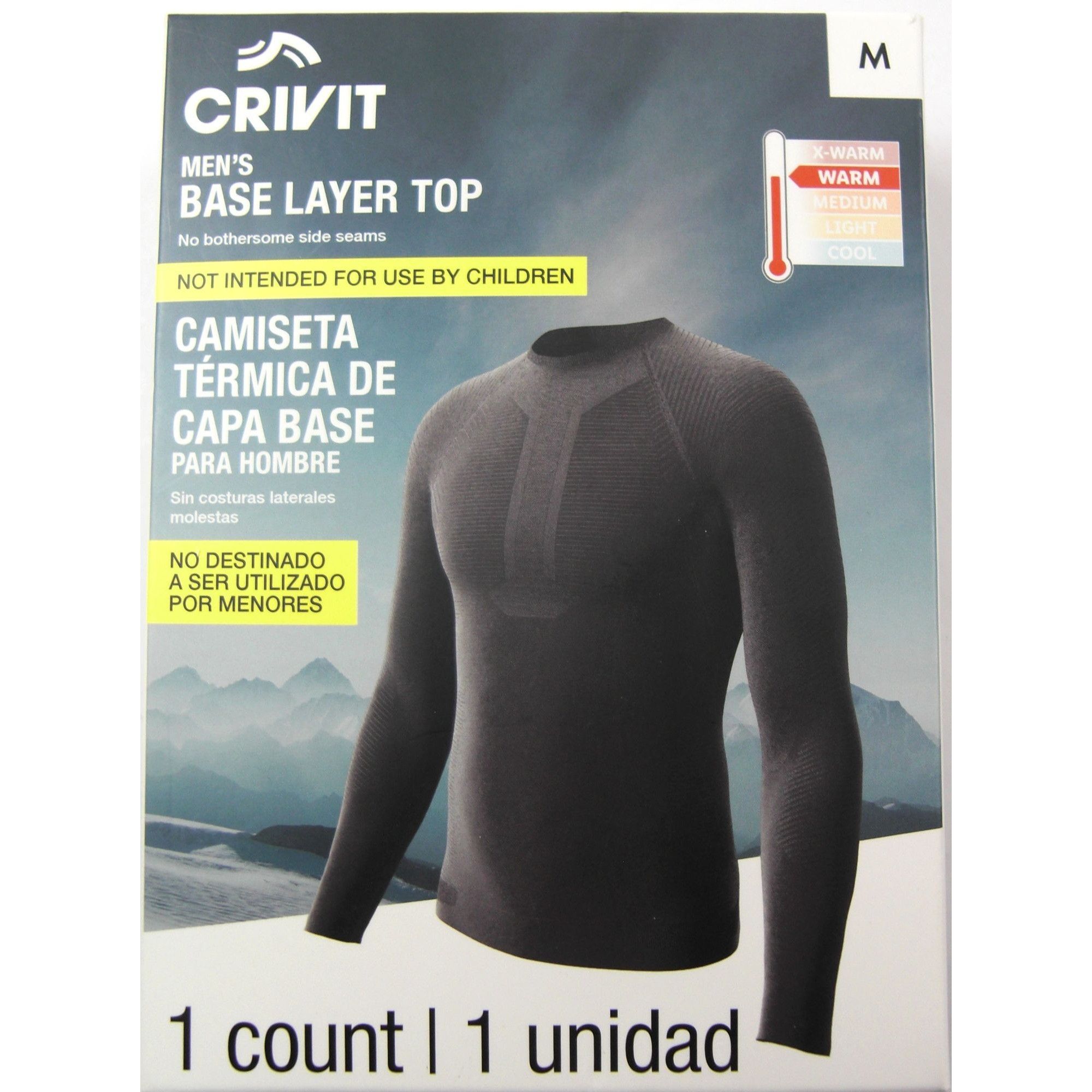 Other Crivit Men's Thermal Long Sleeve Compression Shirt, Athletic Size US M / EU 48-50 / 2 - 1 Thumbnail