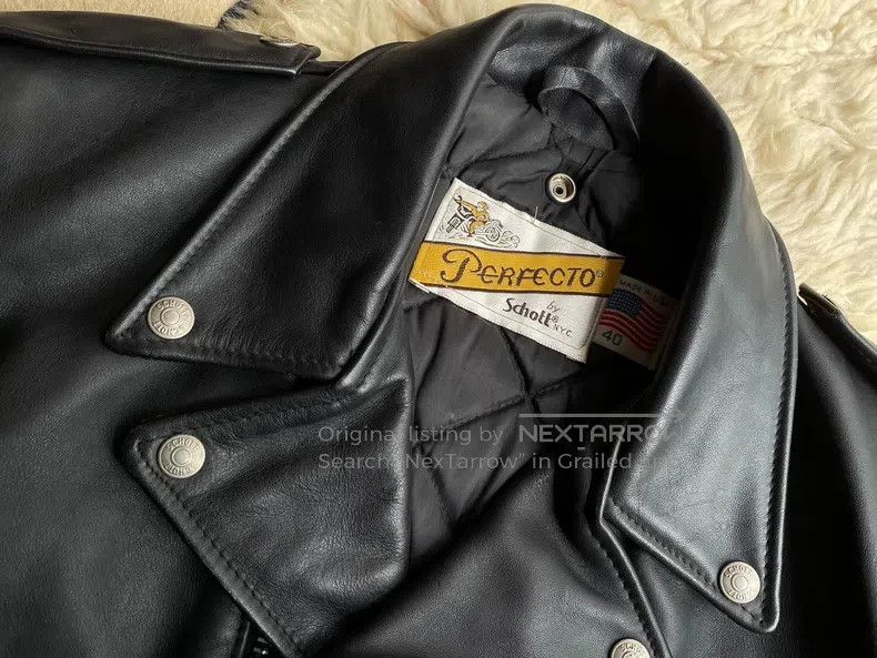 Schott Schott Leather coat Size US XXS / EU 40 - 4 Thumbnail