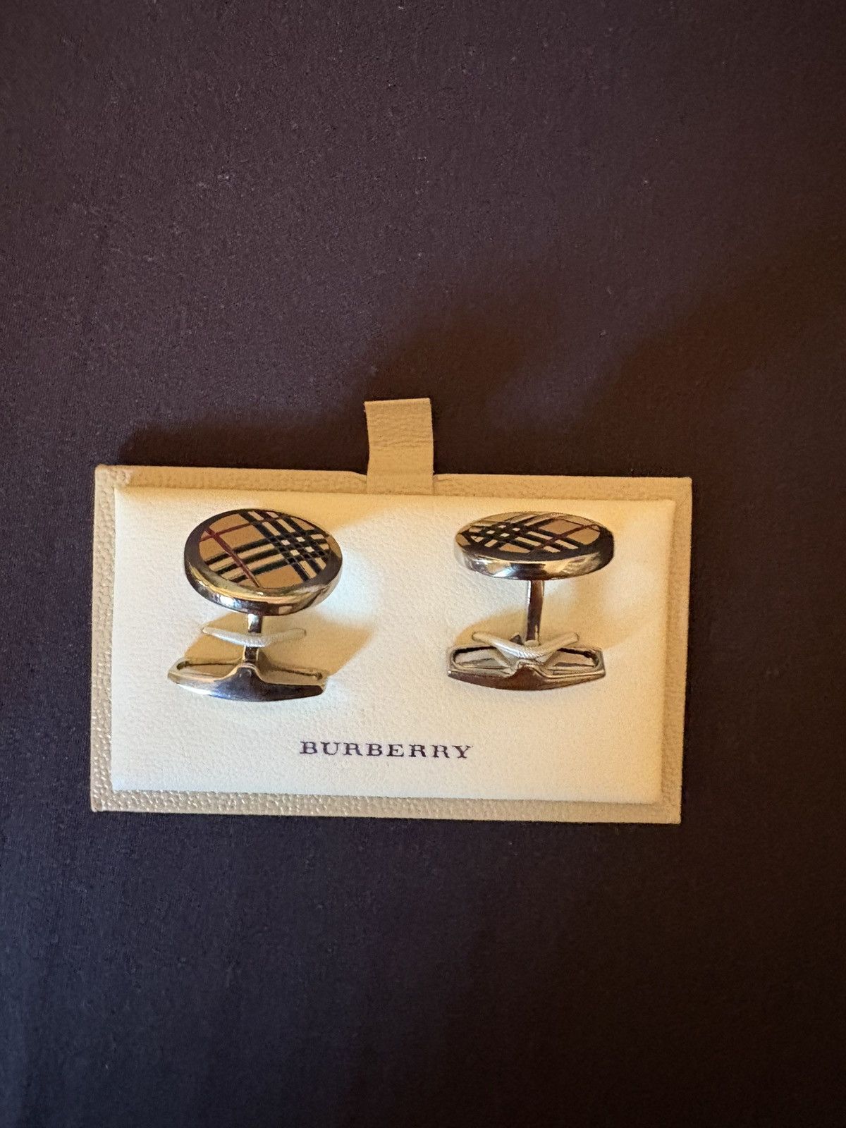 Burberry Vintage Burberry Cufflinks Size ONE SIZE - 2 Thumbnail