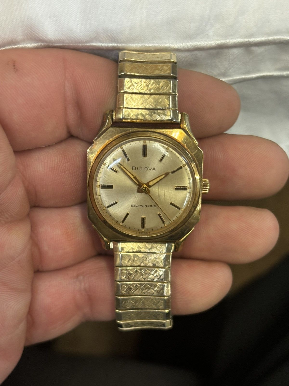 Bulova Vintage Bulova M6 Self Winding Gold Tone Men’s Watch It runs Size ONE SIZE - 5 Thumbnail