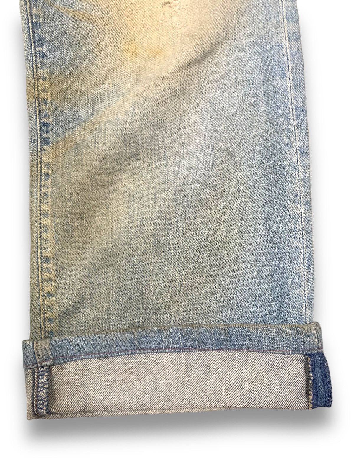 Big John Vintage 90s Big John Japan Dirty Mud Wash Baggy Jeans Size US 32 / EU 48 - 11 Thumbnail