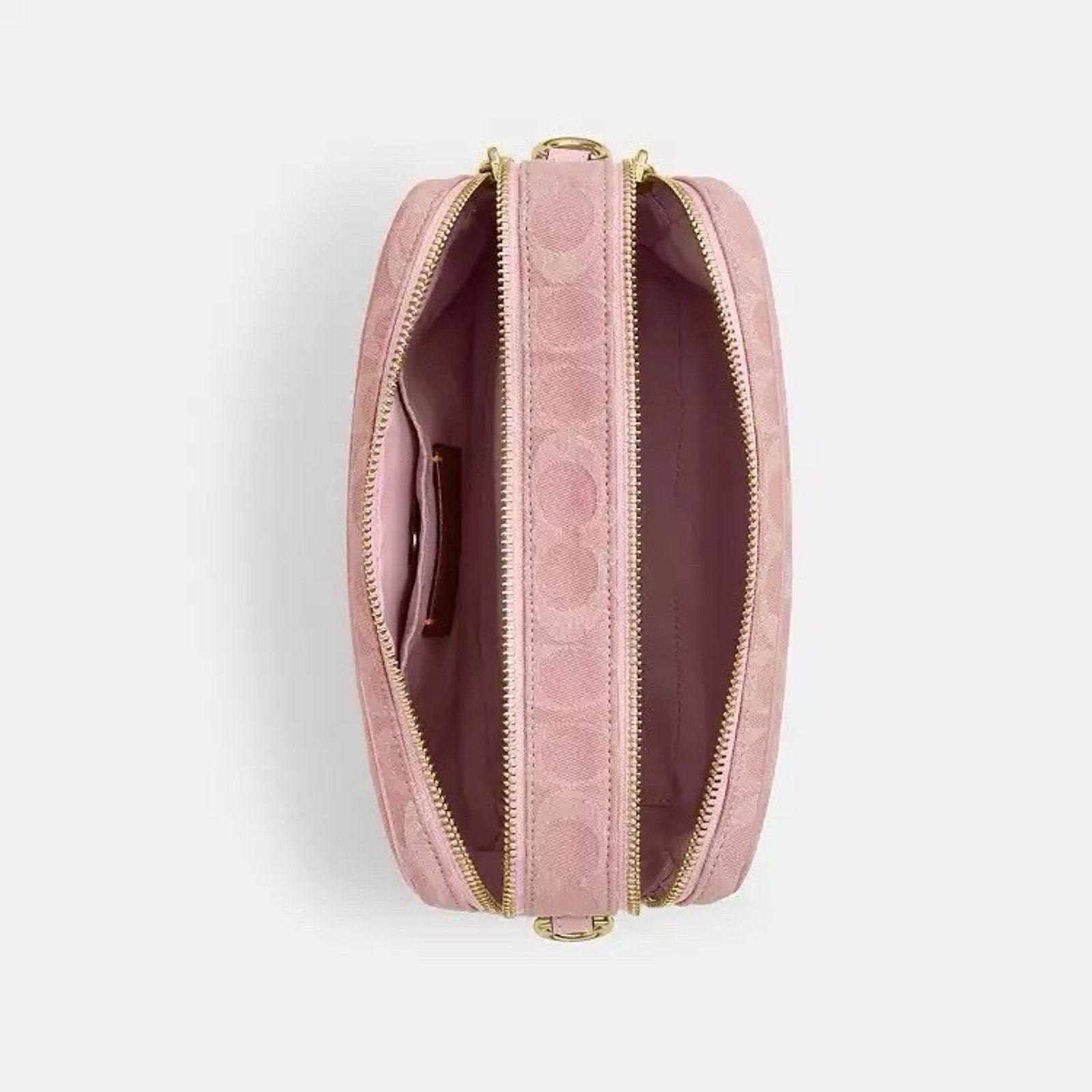 Coach NWT Coach Carey Crossbody Bag Signature Denim CER69 Pink Size ONE SIZE - 15 Thumbnail