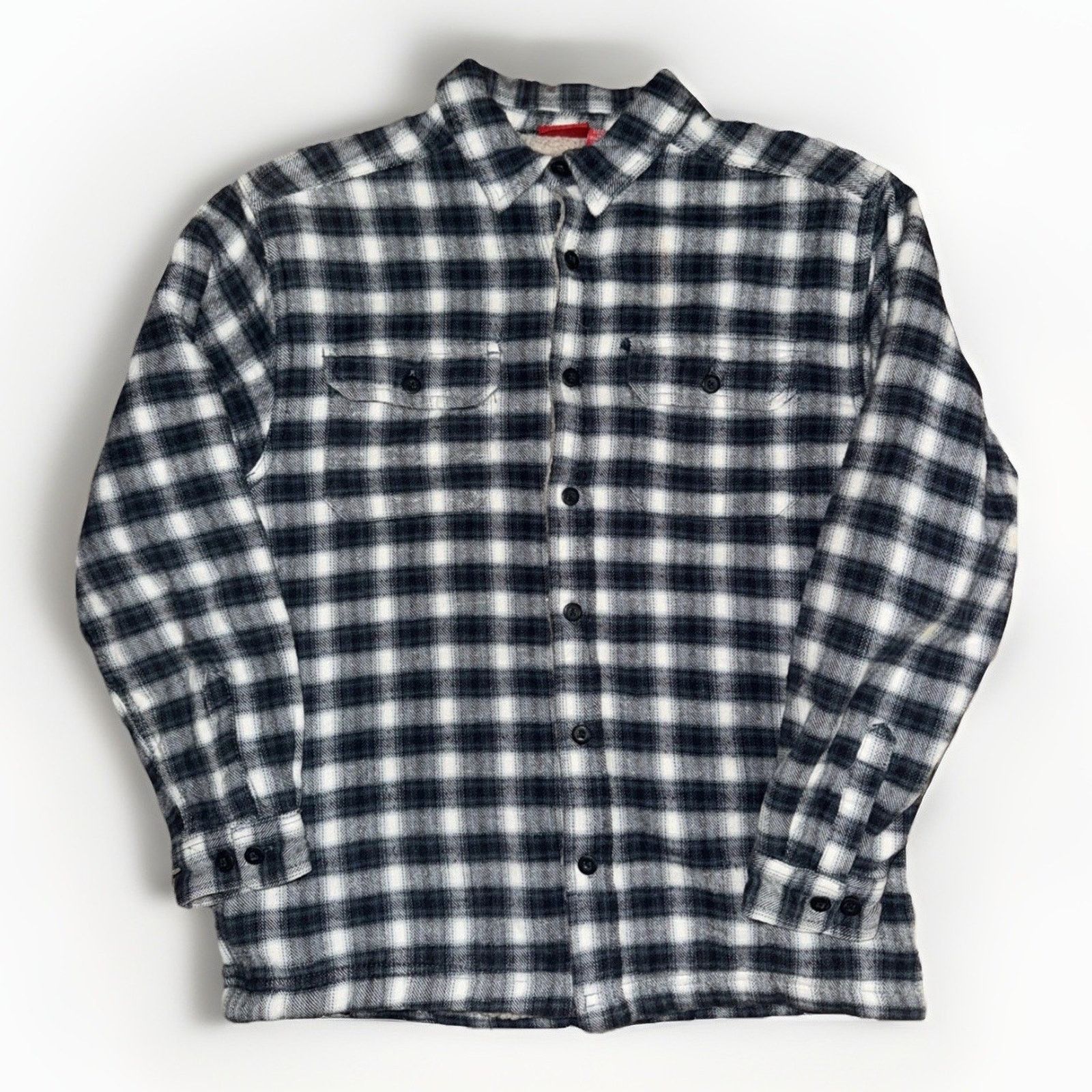 Mossimo × Vintage Mossimo Fleece Lined Flannel Shirt Plaid Gray Blue L Youth Size US S / EU 44-46 / 1 - 1 Thumbnail