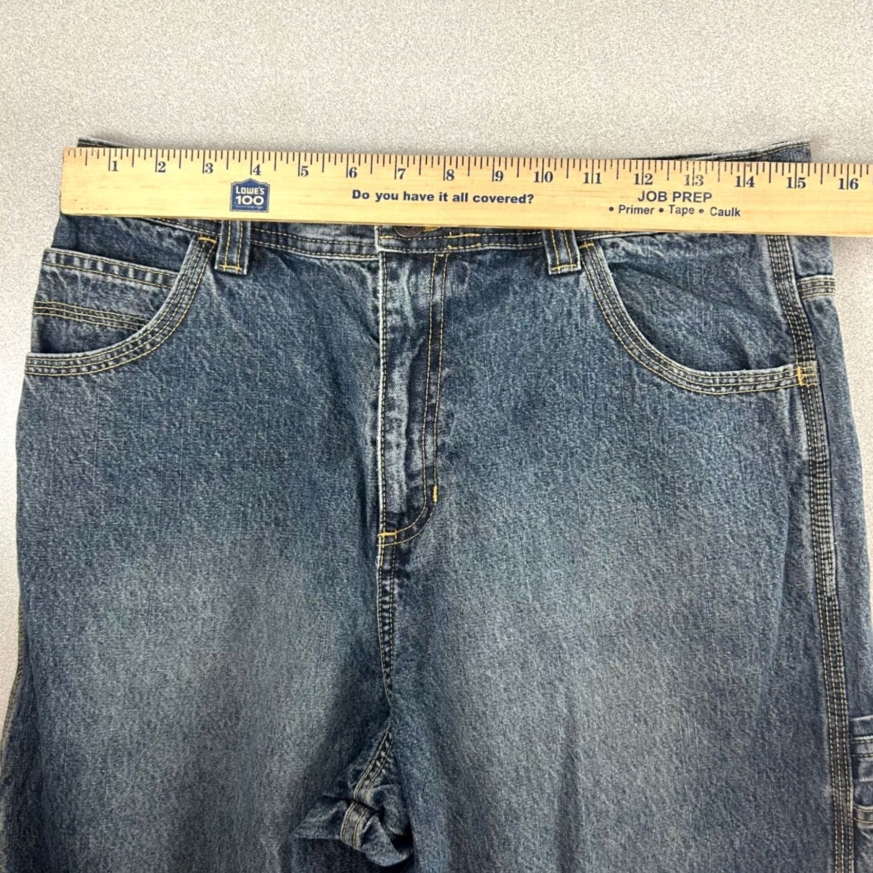 Swatch VINTAGE Carters Watch the Wear Blue Denim Carpenter Jeans Wide Leg Mens 30x31 Size US 30 / EU 46 - 7 Thumbnail