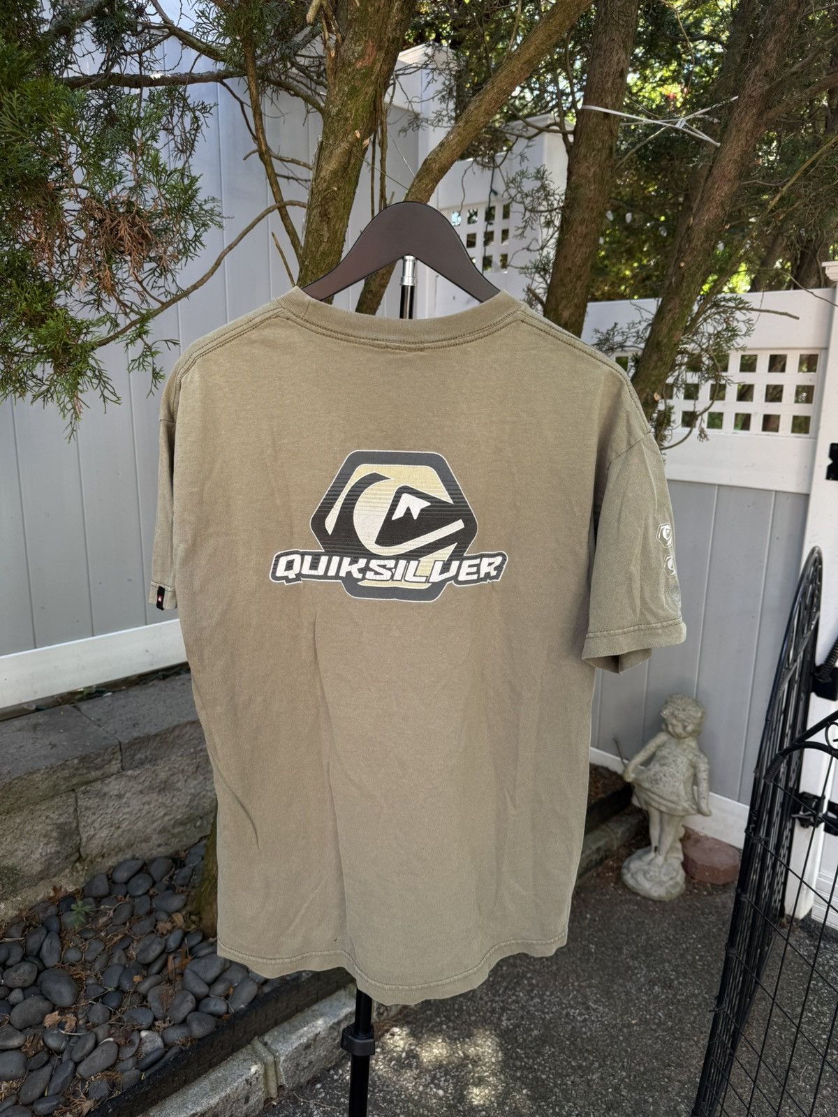 Quiksilver Vintage quicksilver olive green 90s tee 100% Cotton Size US L / EU 52-54 / 3 - 7 Thumbnail