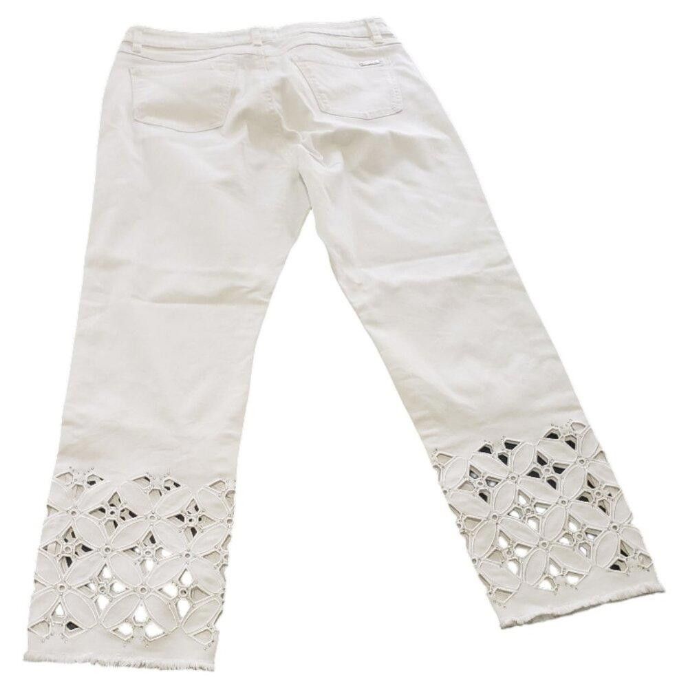 Designer CT1491 Joseph Ribkoff Cut Out Capri's 12 Size 34" / US 12 / IT 48 - 5 Thumbnail