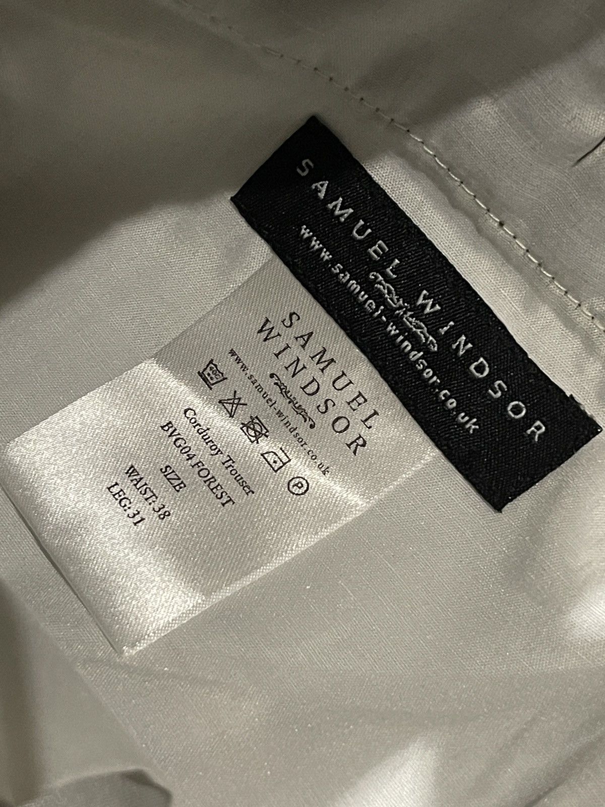 Vintage Vintage casual khaki corduroy pants W38 samuel windsor Size US 38 / EU 54 - 6 Thumbnail