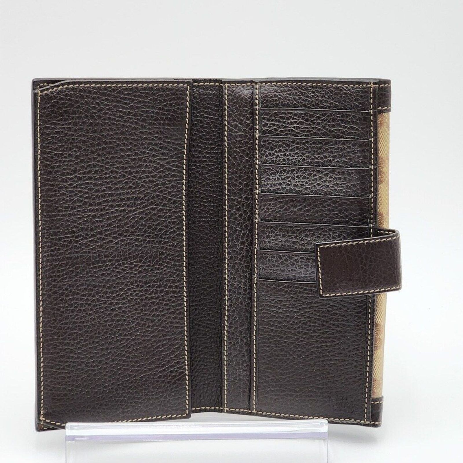 Gucci Gucci Monogram Continental Charmy Wallet Brown Size ONE SIZE - 6 Thumbnail