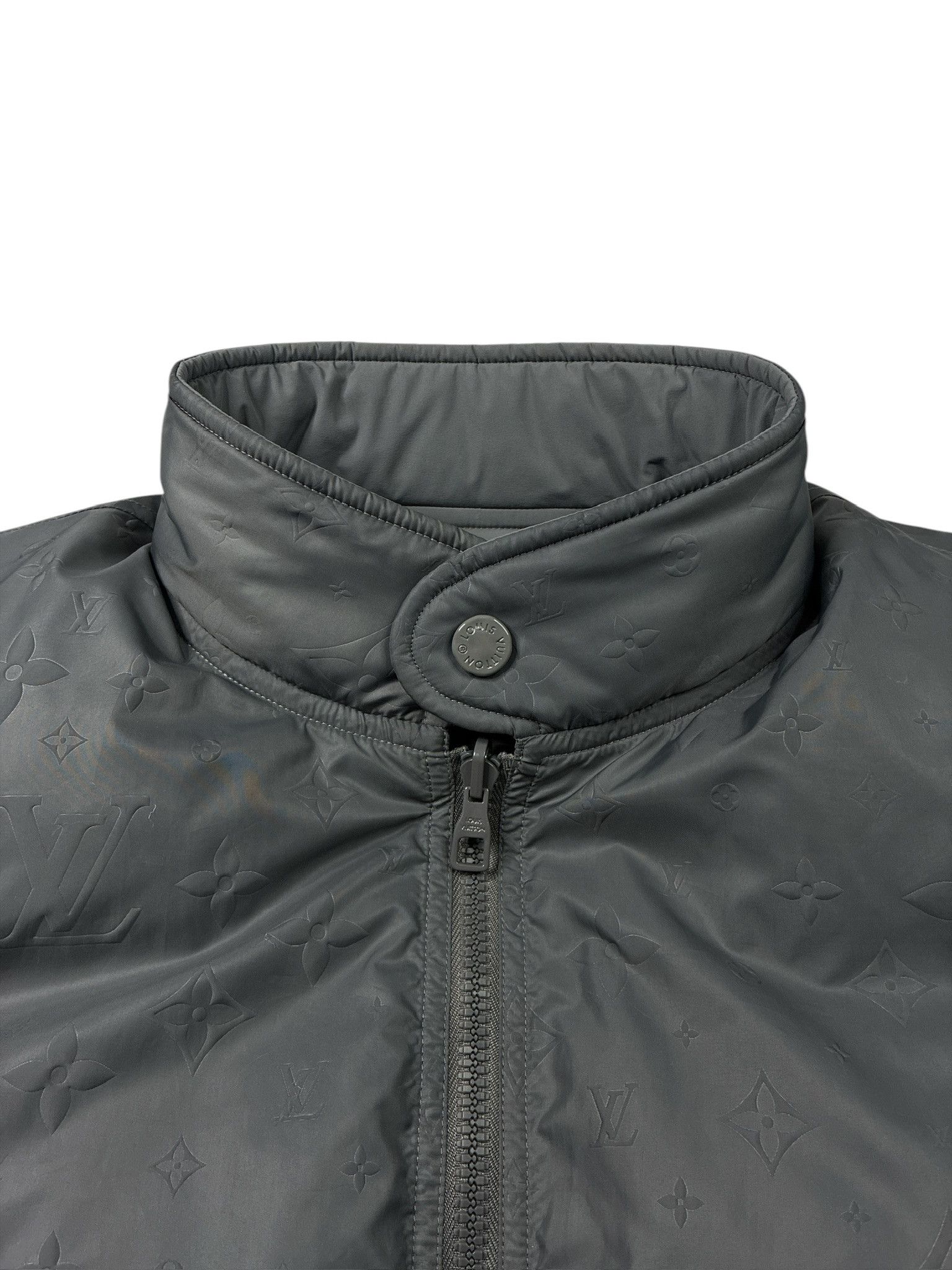 Louis Vuitton Louis Vuitton Reversible Monogram Down Blouson Jacket 'Grey' Size US L / EU 52-54 / 3 - 3 Thumbnail