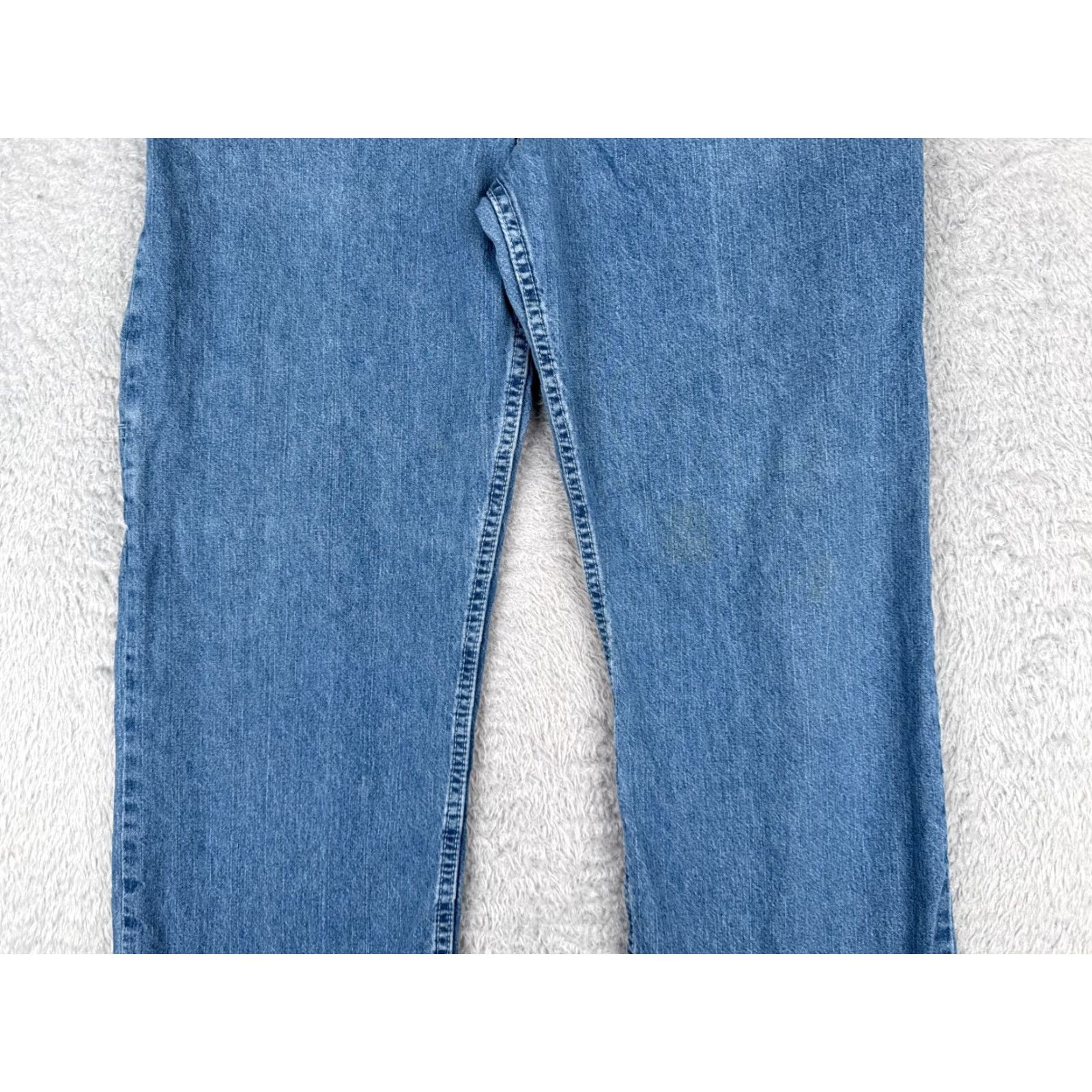 Faded Glory Faded Glory Jeans Women 14P Blue Denim Wide-Leg Relaxed Cotton High Rise 31x28 Jeans Vintage: No Size 36" / US 14 / IT 50 - 3 Thumbnail