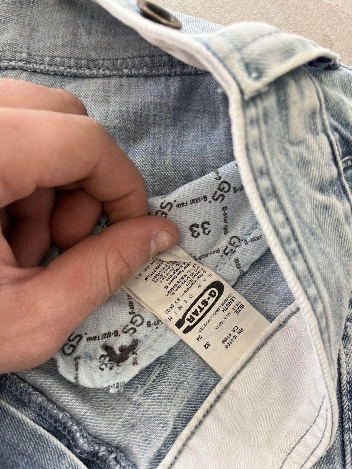 G-Star Vintage GStar Distressed Jeans 32/34 Light Blue Avantgarde Size US 32 / EU 48 - 14 Thumbnail