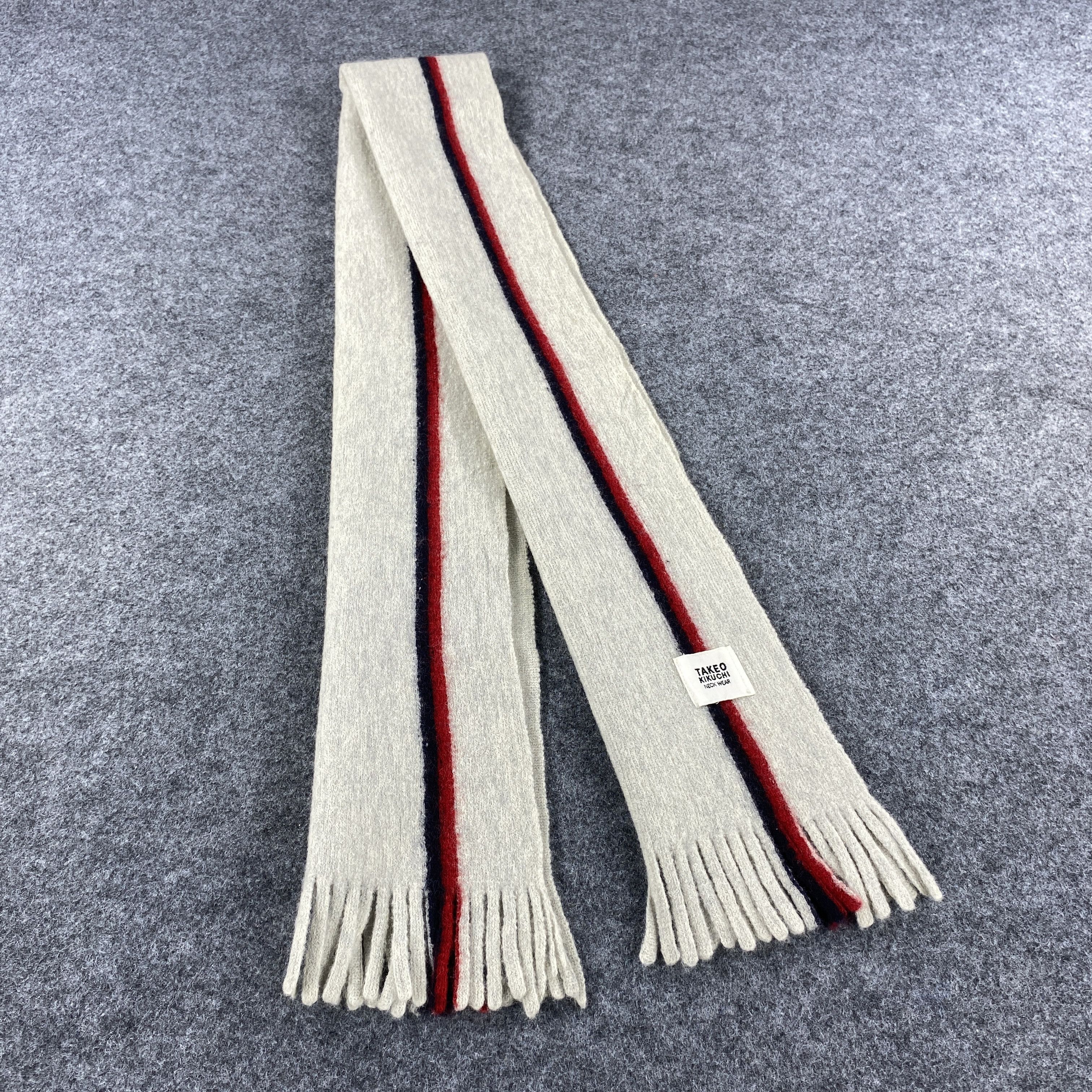 Takeo Kikuchi × Vintage GF10523 Takeo Kikuchi Scarf Neck Wear Muffler Nova Check Size ONE SIZE - 1 Thumbnail