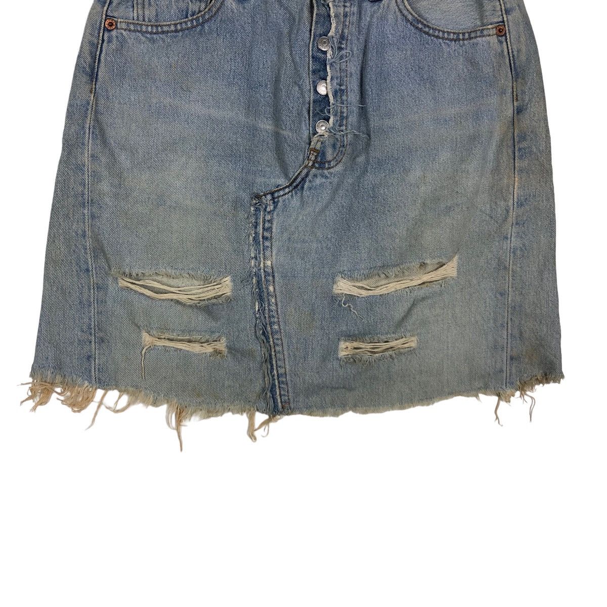 Levi's 🔥RARE VINTGE MINI SKIRT LEVI’S USA DENIM Size 28" / US 6 / IT 42 - 3 Thumbnail