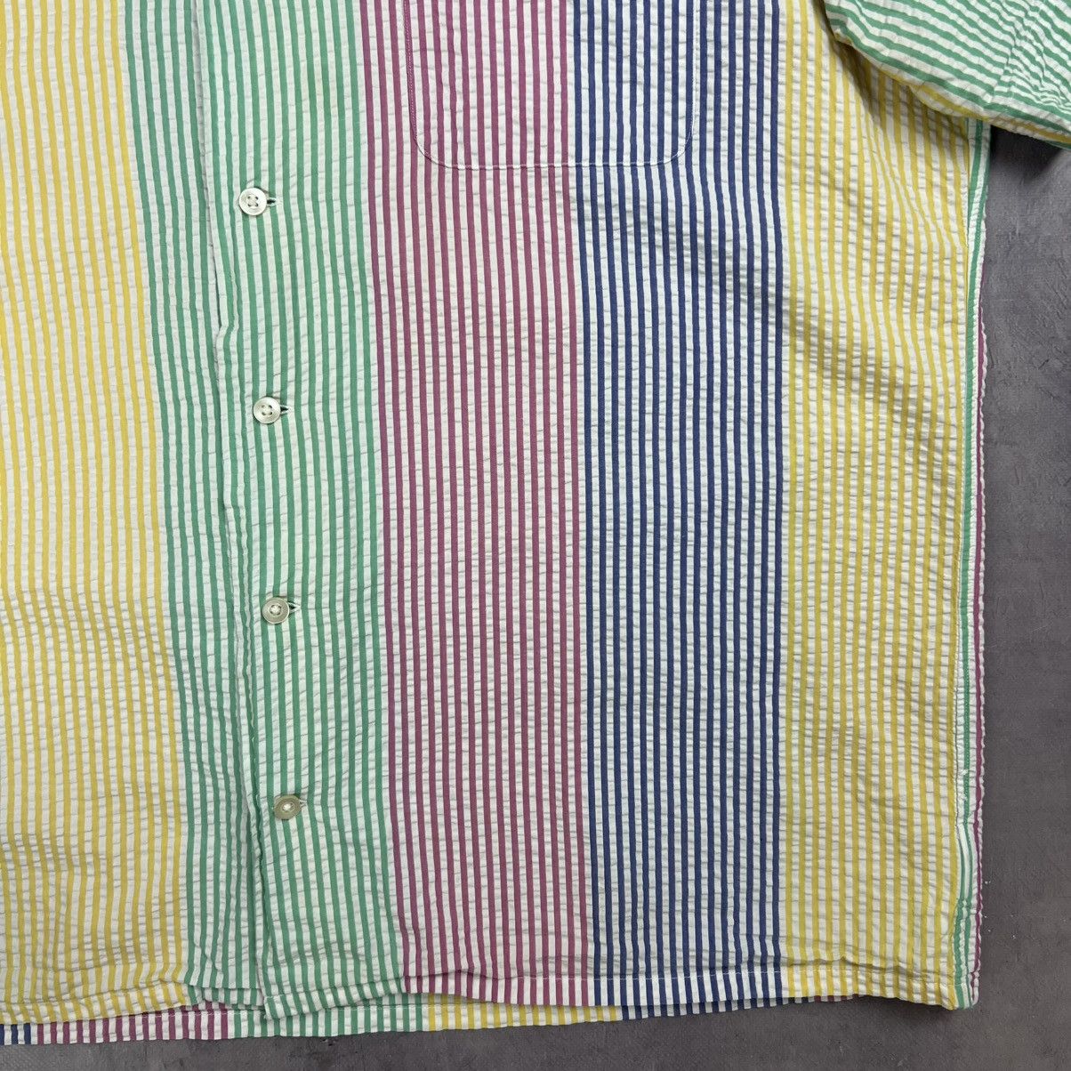 Other Rare! Polo Ralph Lauren Striped Waffle Button Up Old Money Size US XL / EU 56 / 4 - 8 Thumbnail