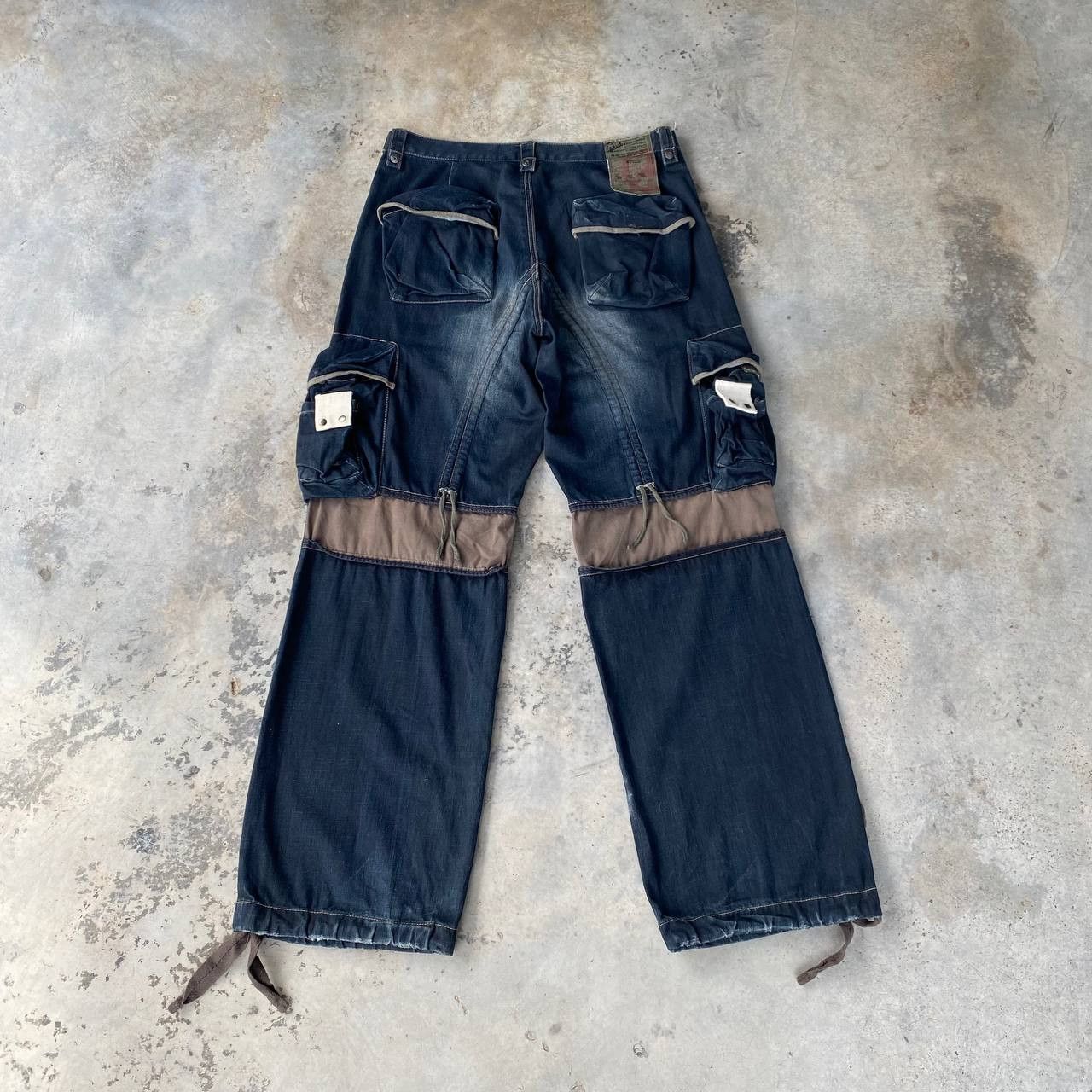 PPFM Rare Archival PPFM "Yellow Riot" Paratrooper Cargo Denim Size US 35 - 1 Thumbnail