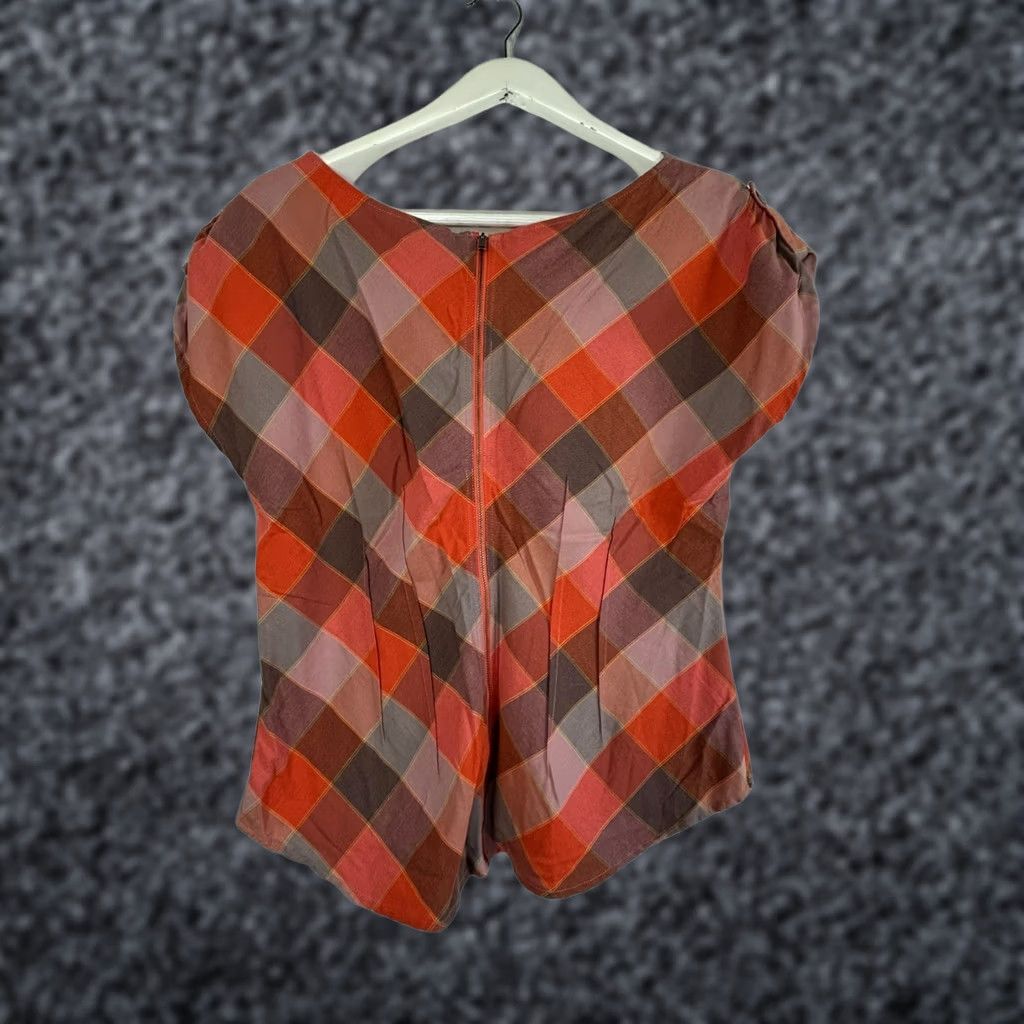Patagonia Patagonia Womens Red Plaid San Benito Top Size 12 Short Sleeve Organic Cotton Size XL / US 12-14 / IT 48-50 - 1 Thumbnail