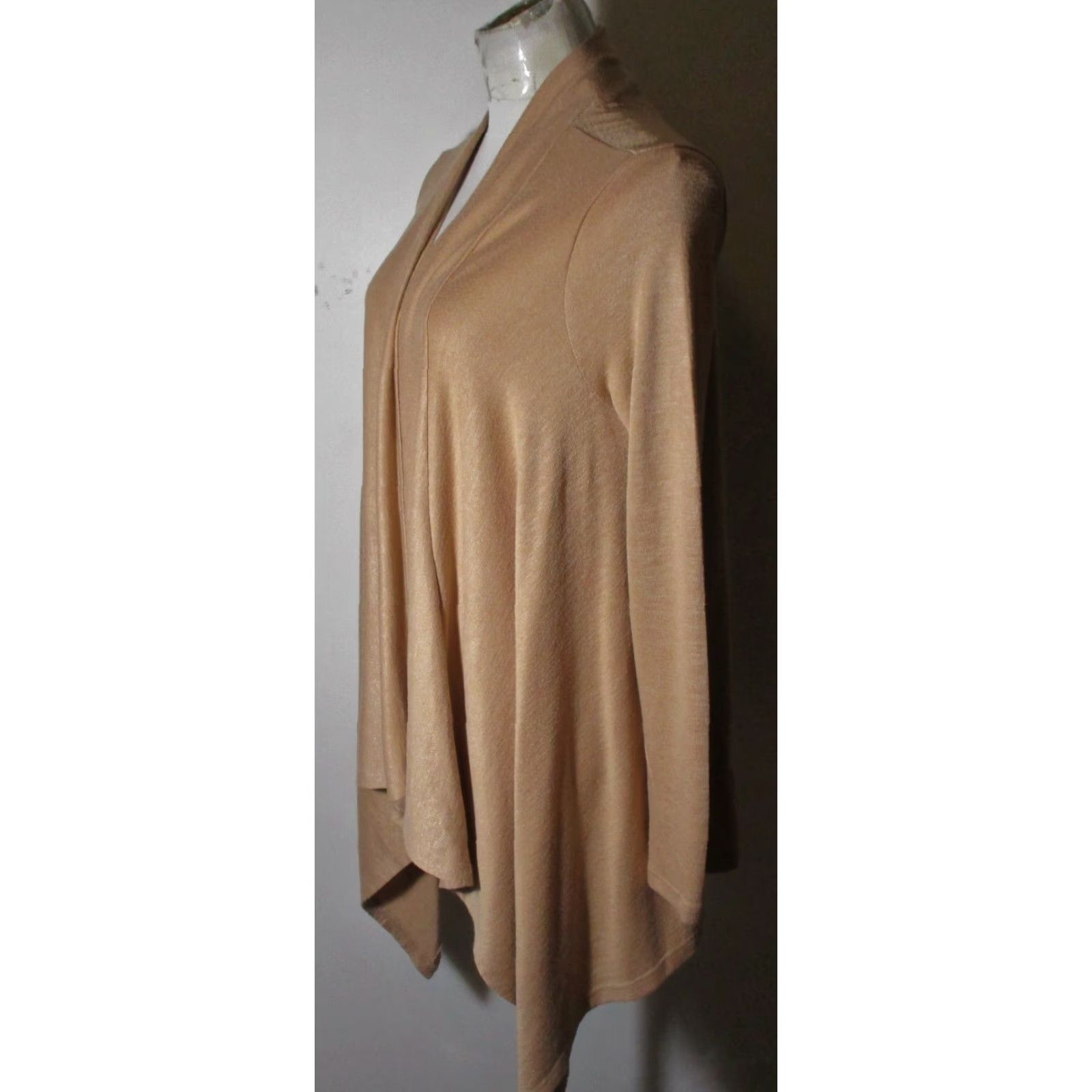 Banana Republic BANANA REPUBLIC Tan Thin Tunic Cardigan Wrap Sweater S Women Size S / US 4 / IT 40 - 4 Thumbnail