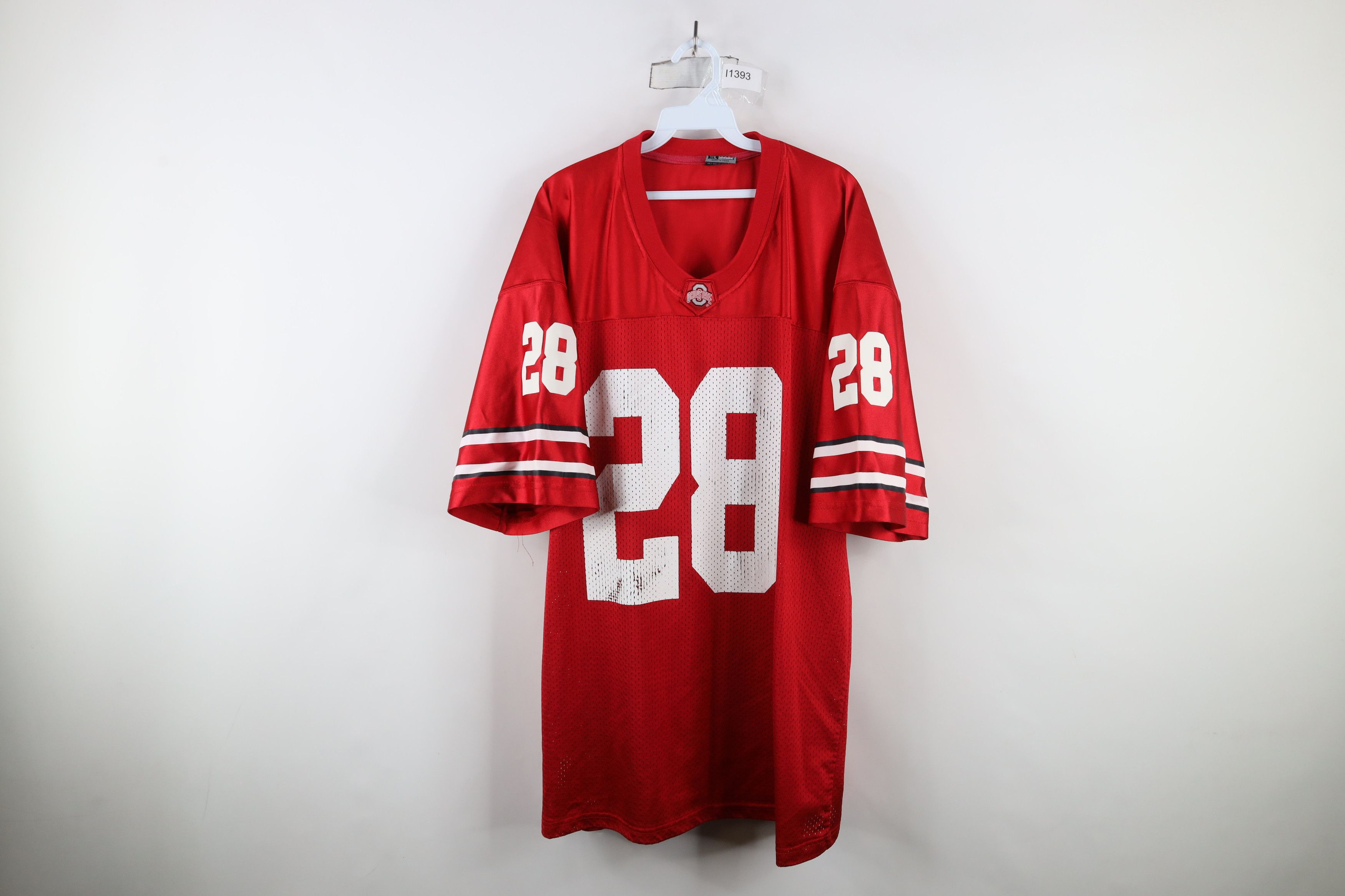 Vintage Vintage Ohio State University Football Jersey Red Mesh #28 Size US XL / EU 56 / 4 - 1 Thumbnail