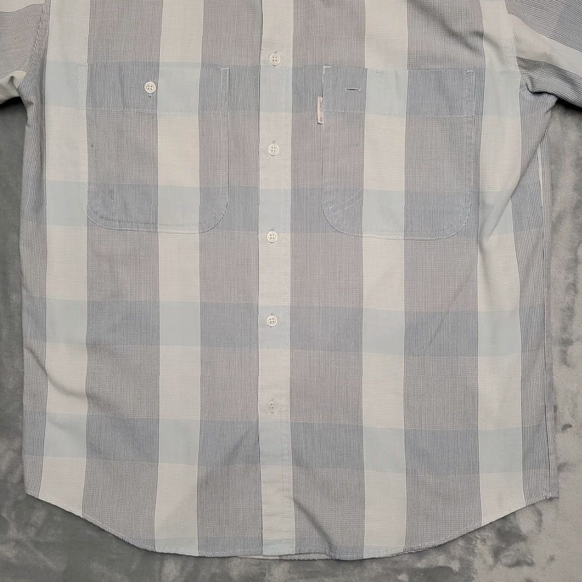 Levi's VINTAGE Levis Shirt Mens M Blue Plaid BIG E Silver Label Short Sleeve Retro Shirt Mens M Blue Plaid BIG E Silver Label Short Sleeve Retro Size US M / EU 48-50 / 2 - 2 Thumbnail