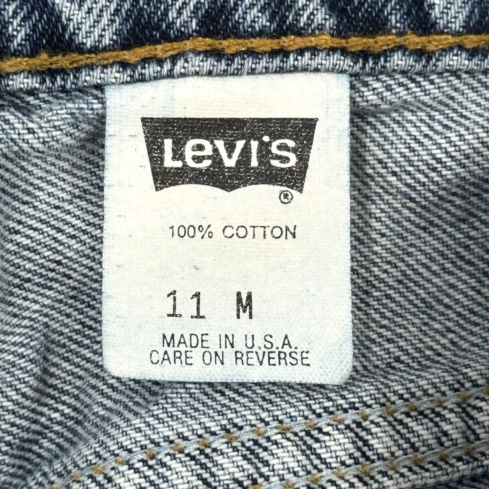 Levi's VINTAGE Levi's 550 Jeans 30x30 Denim 11M Women Blue 90s Tapered High Rise 5-Pocket Made in USA 100% Cotton Jeans Size 32" / US 10 / IT 46 - 4 Thumbnail