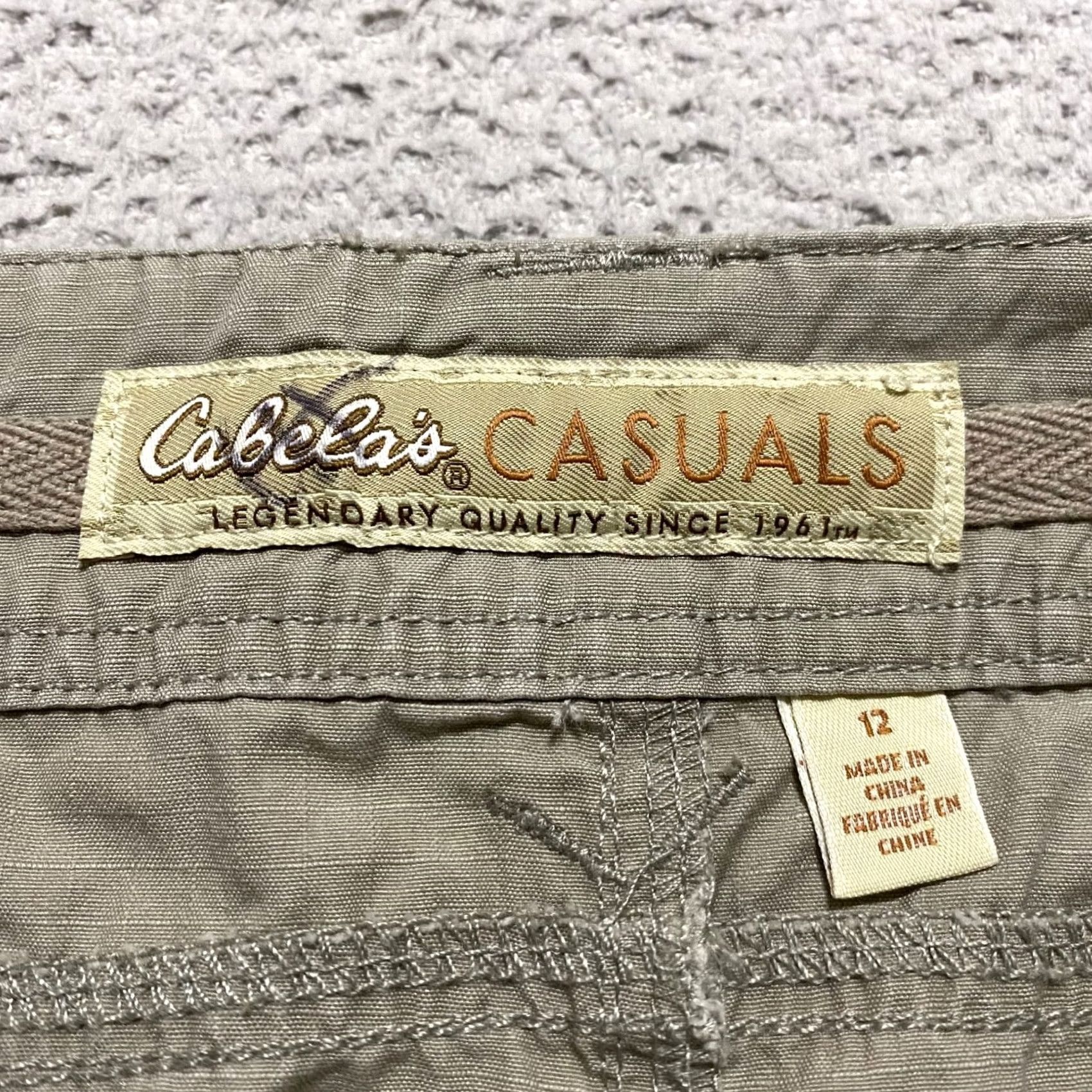 Vintage NWT Cabela's Womens 12 Skirt Beige Cargo Pockets Outdoor Hiking Short Vintage: No Size 34" / US 12 / IT 48 - 3 Thumbnail